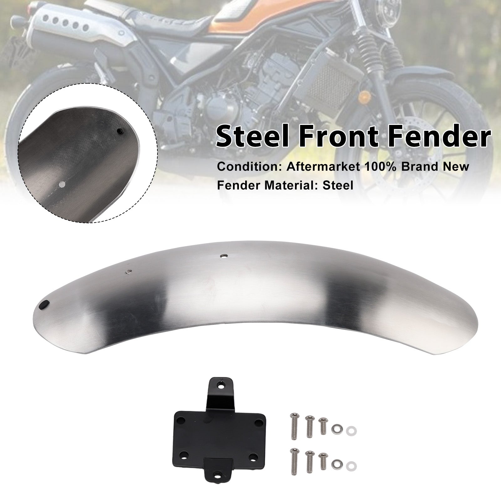 2023-2025 HONDA CL250 CL300 CL500 SCL500 Steel Front Fender Mudguard