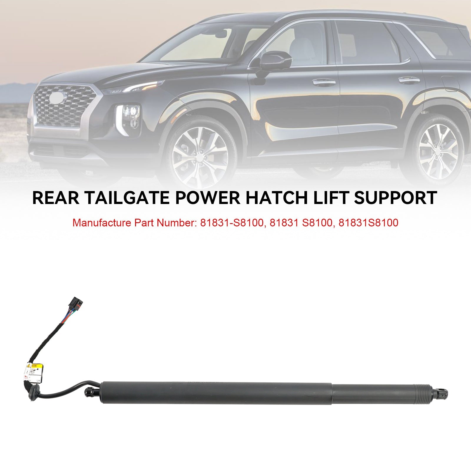2020-2022 Hyundai Palisade Left Drive Unit Assy Power Tail Gate 81831-S8100