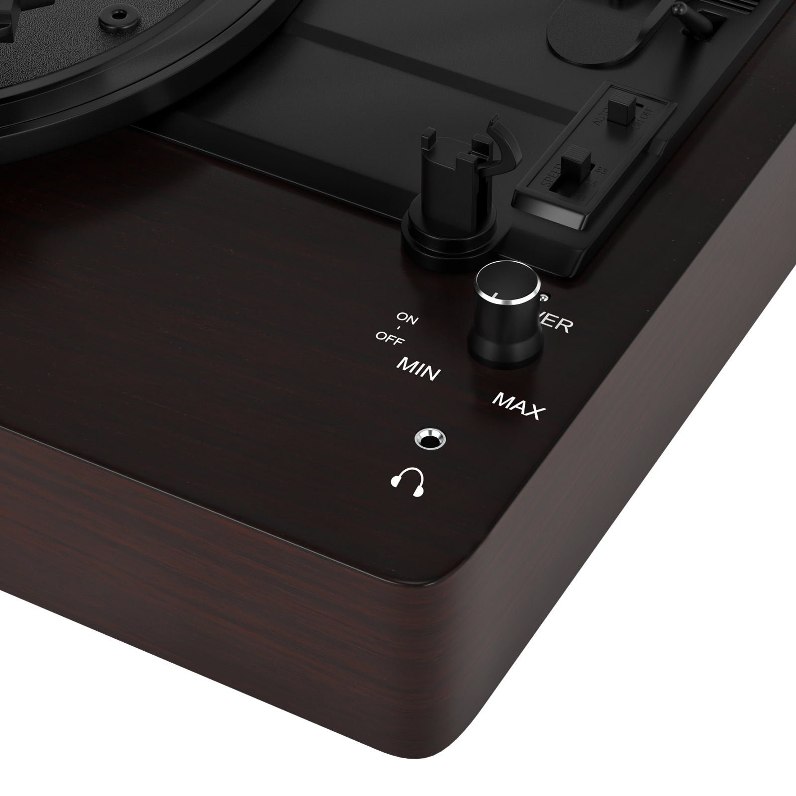 3-Speed Split Bluetooth Vinyl Record Player Retro Speaker Ornaments Living Room