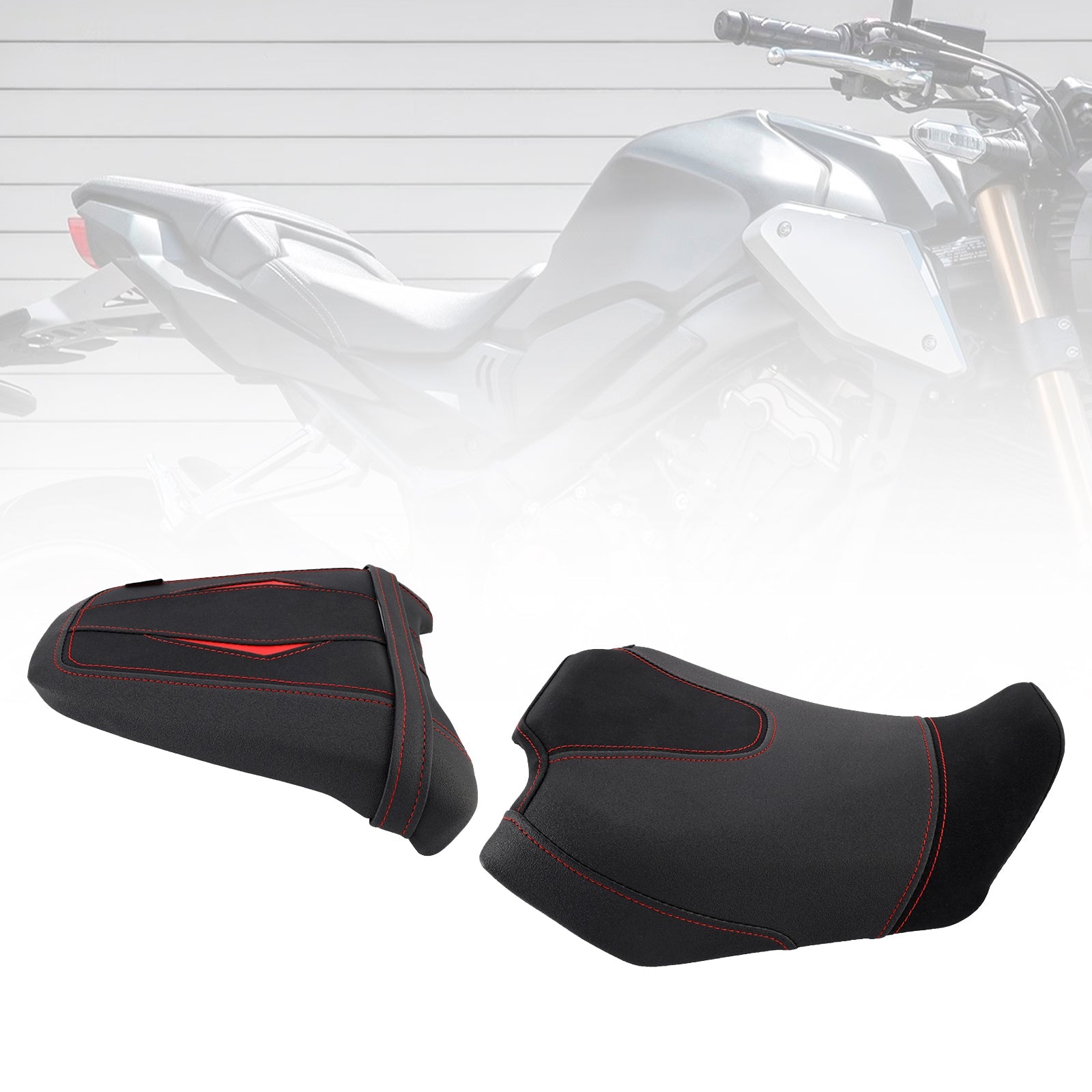 2024-2025 For Honda Cb650R Cbr650R Lower Front W/ Rear Seat Driver Pillion Black2