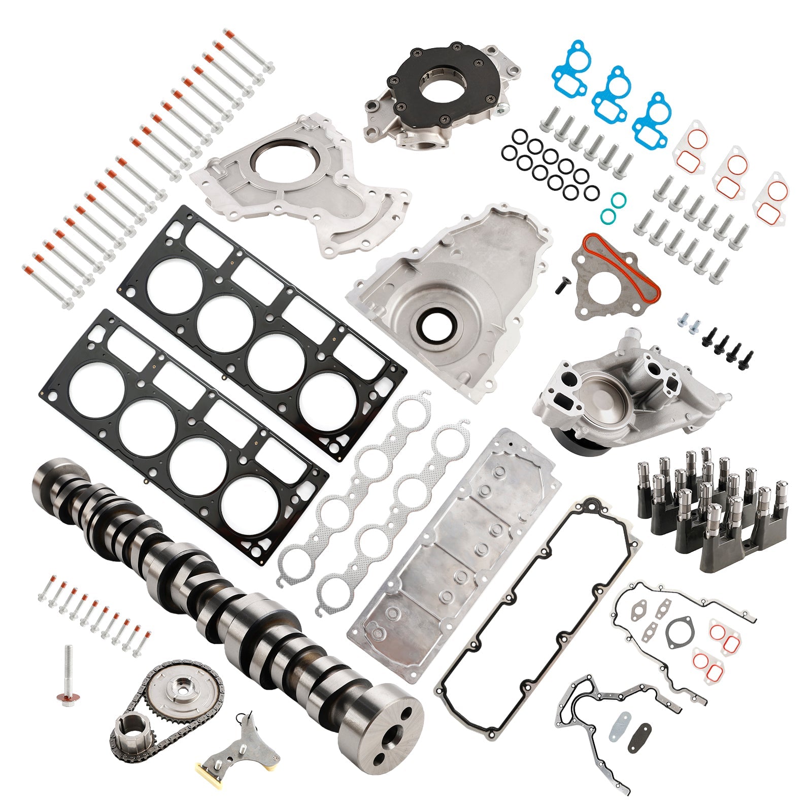 2005-2006 ISUZU ASCENDER 5.3L 5328CC 325CID V8 OHV NON AFM DOD Cam Lifter Kit with Valley Cover 12646386 12499225