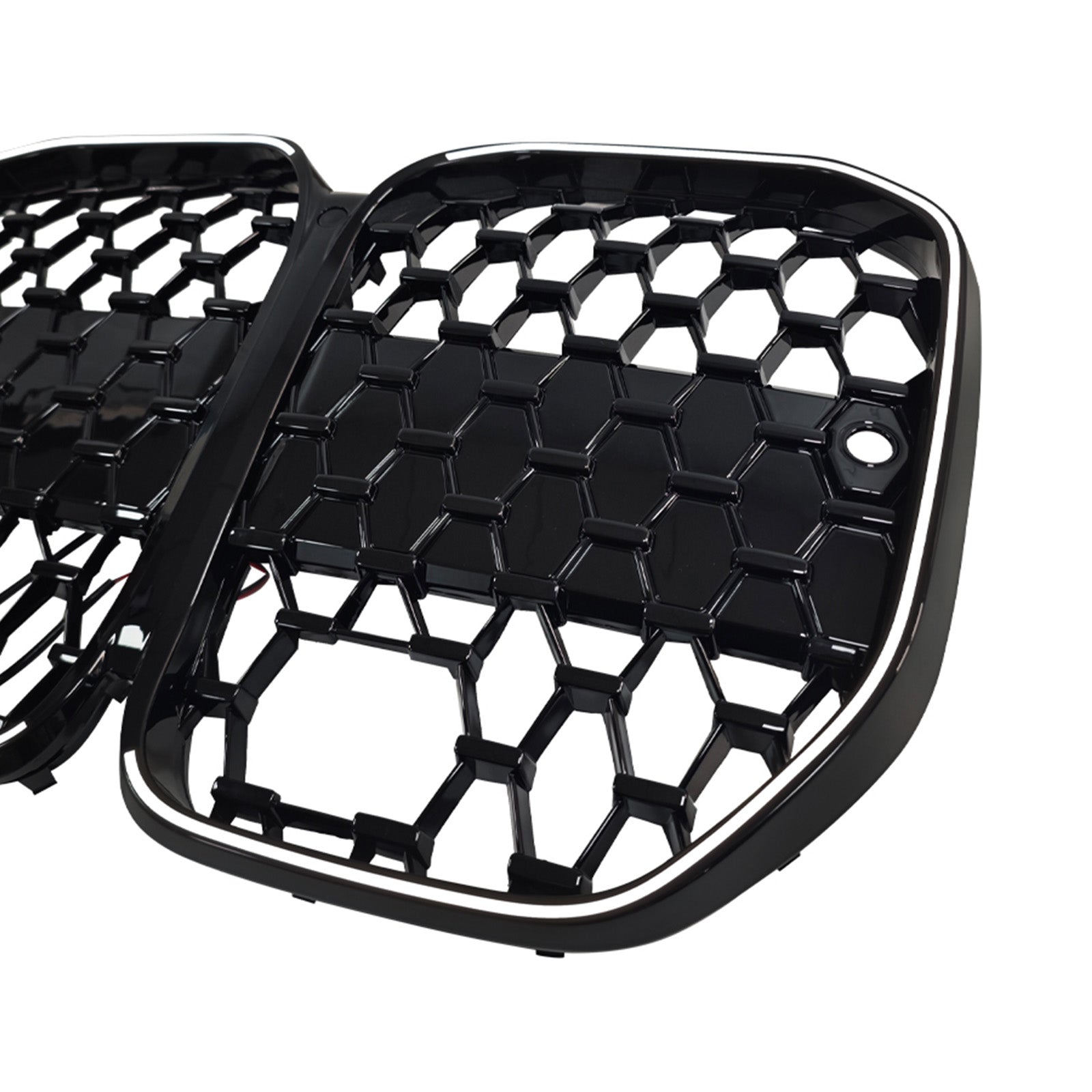 2020-2025 Fit BMW 4 Series G22 G23 G82 W/ ACC Black Front Bumper Grille Grill
