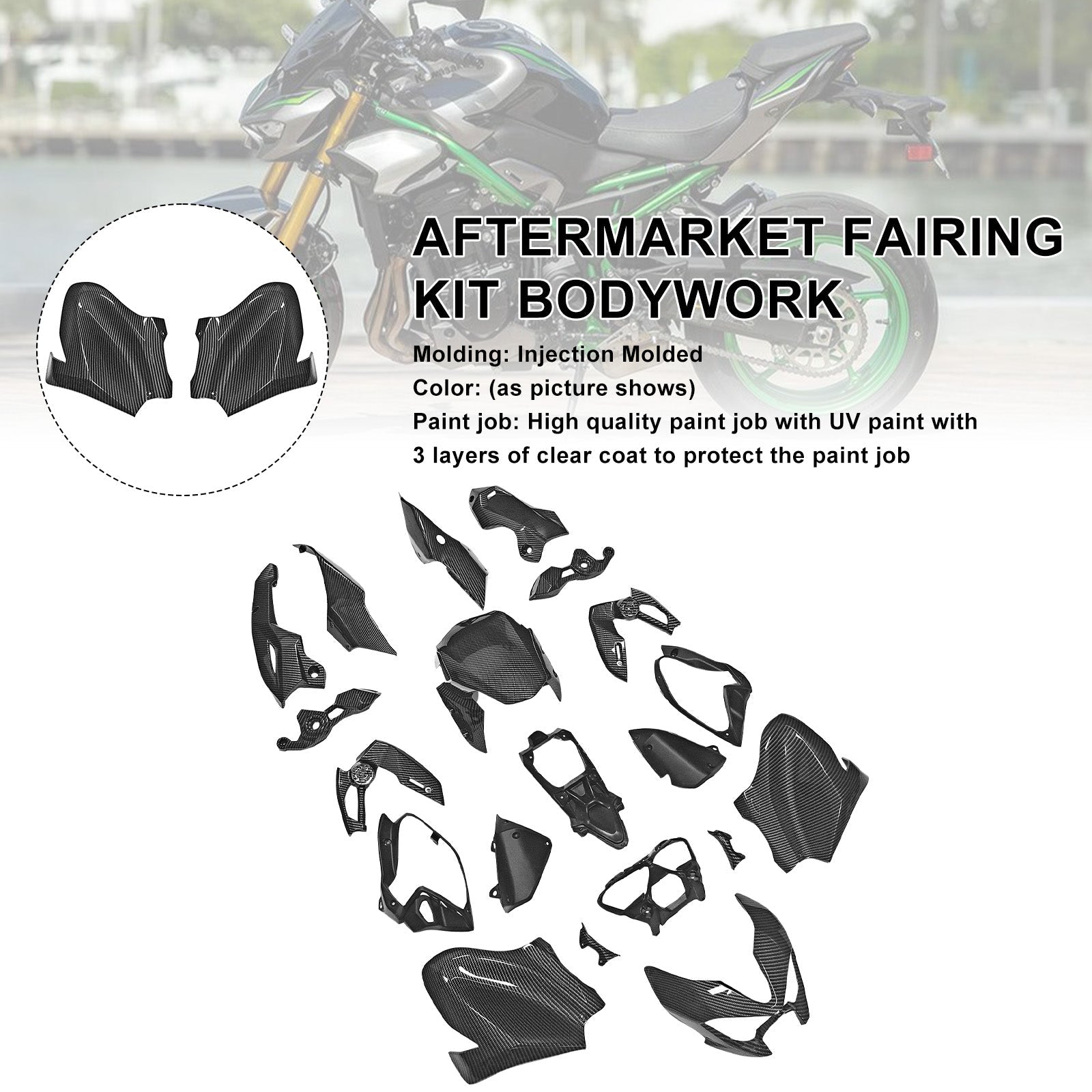 Injection Bodywork Fairing Kit for Kawasaki Z900 2025-2026