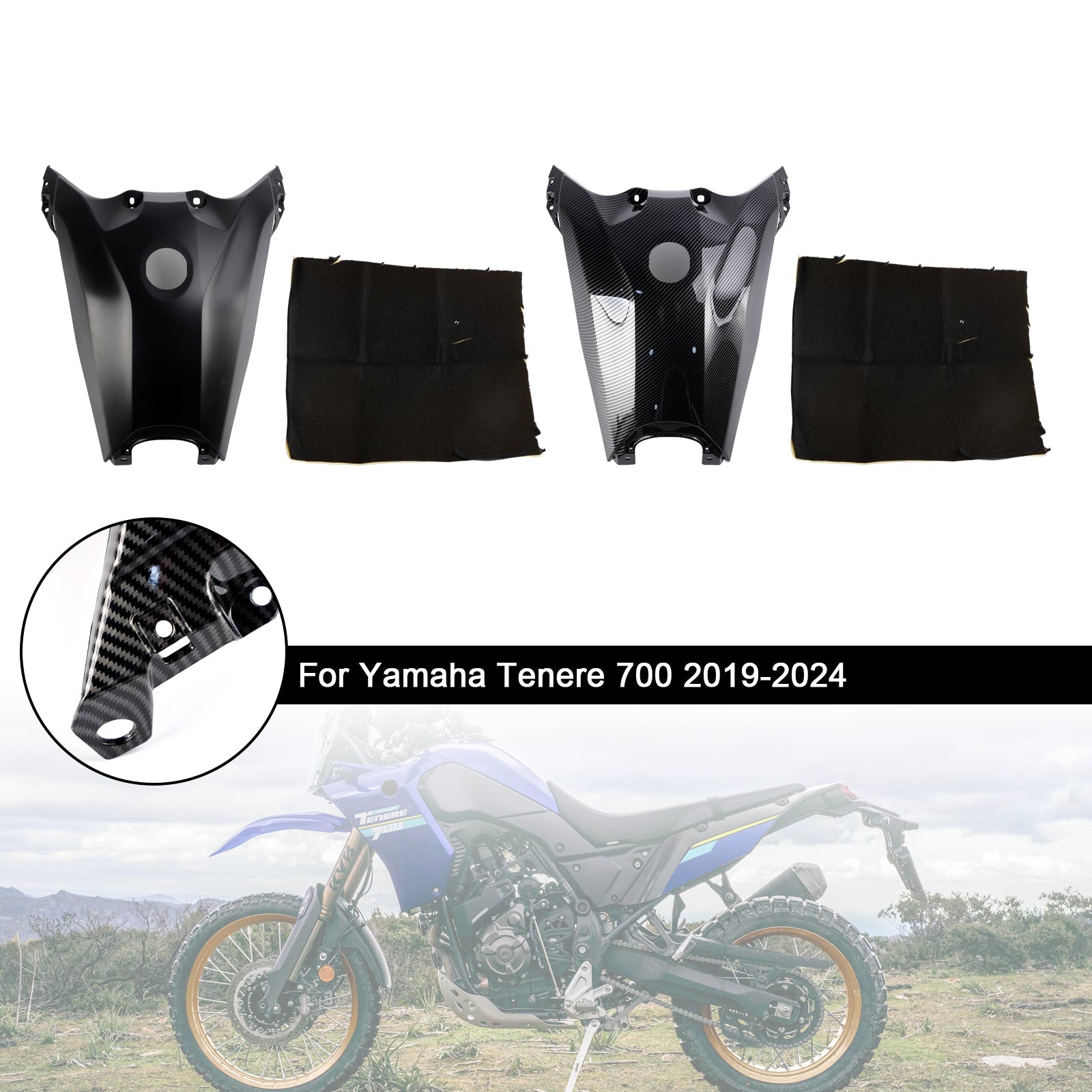 2019-2024 Yamaha Tenere 700 Gas Tank Cover Guard Fairing Protector