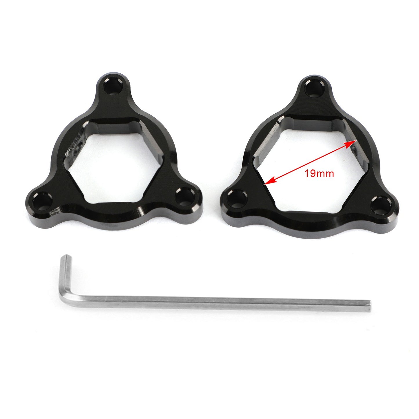 07-12 Kawasaki Z1000 07-08 Ninja ZX6R Fork Pre Adjusters Black 19MM