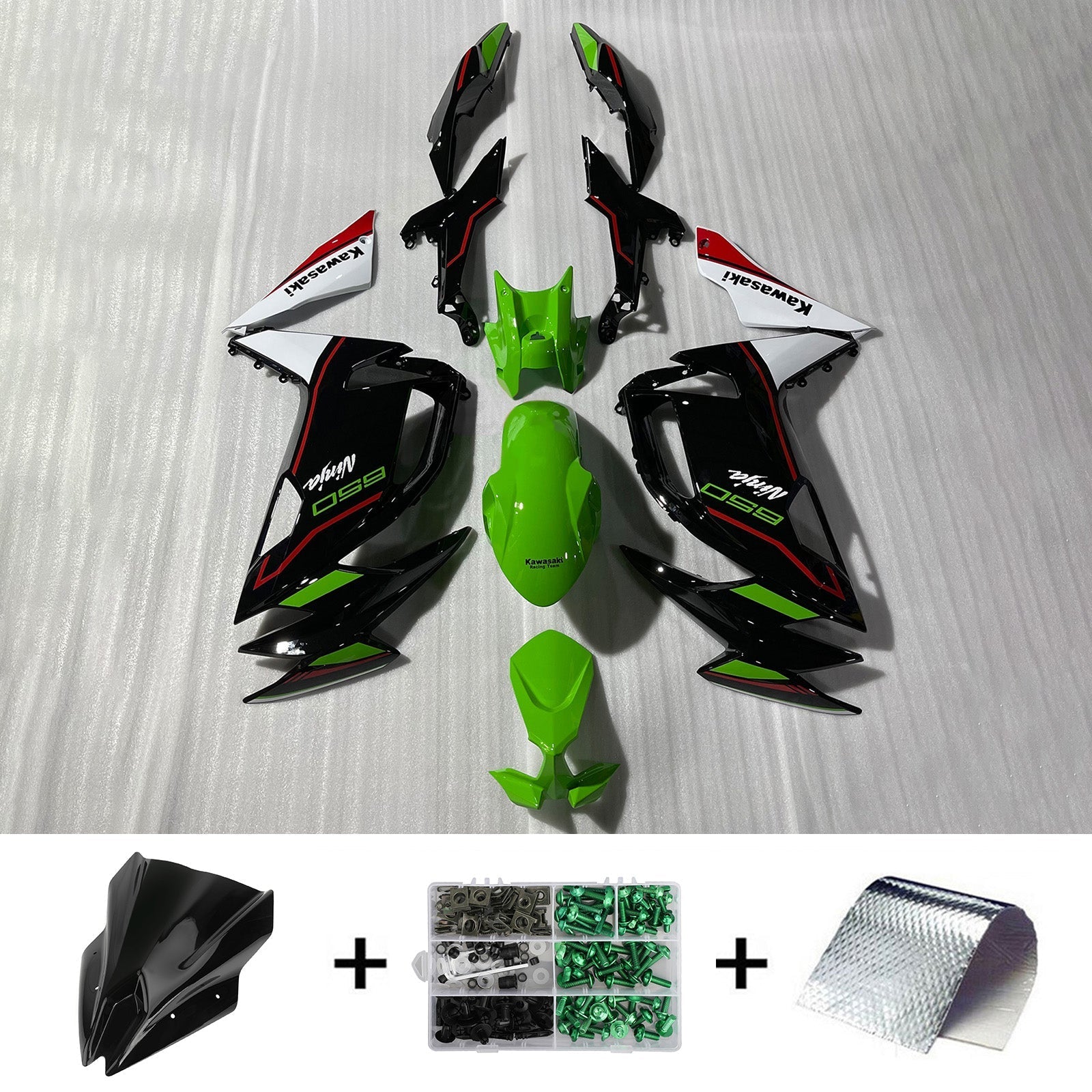 2020-2024 Kawasaki ER-6F Ninja650 Injection Fairing Kit Bodywork ABS #101