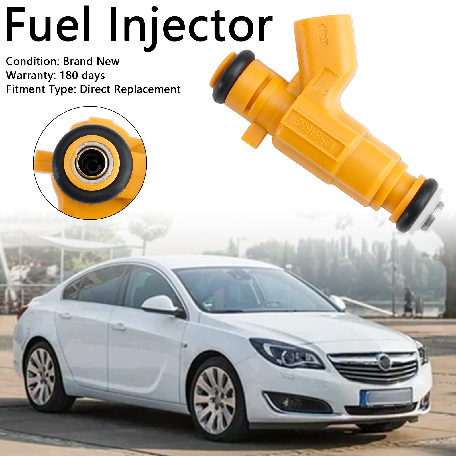 1PCS Fuel Injector 0280156129 Fit Vauxhall Vectra Fit Saab 9-3 2.8L 12581682