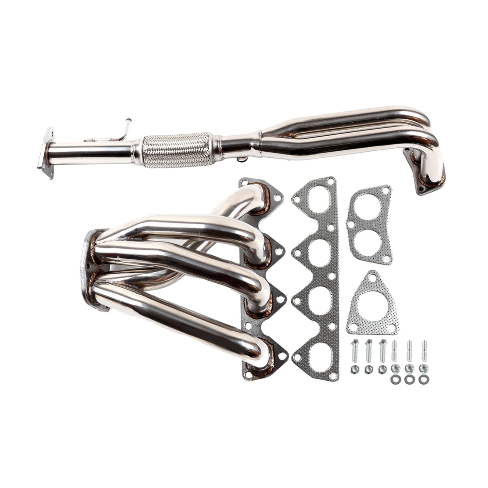 Steel Manifold Exhaust Racing Header Stainless Fit Honda Prelude 2.2L 1993-1996