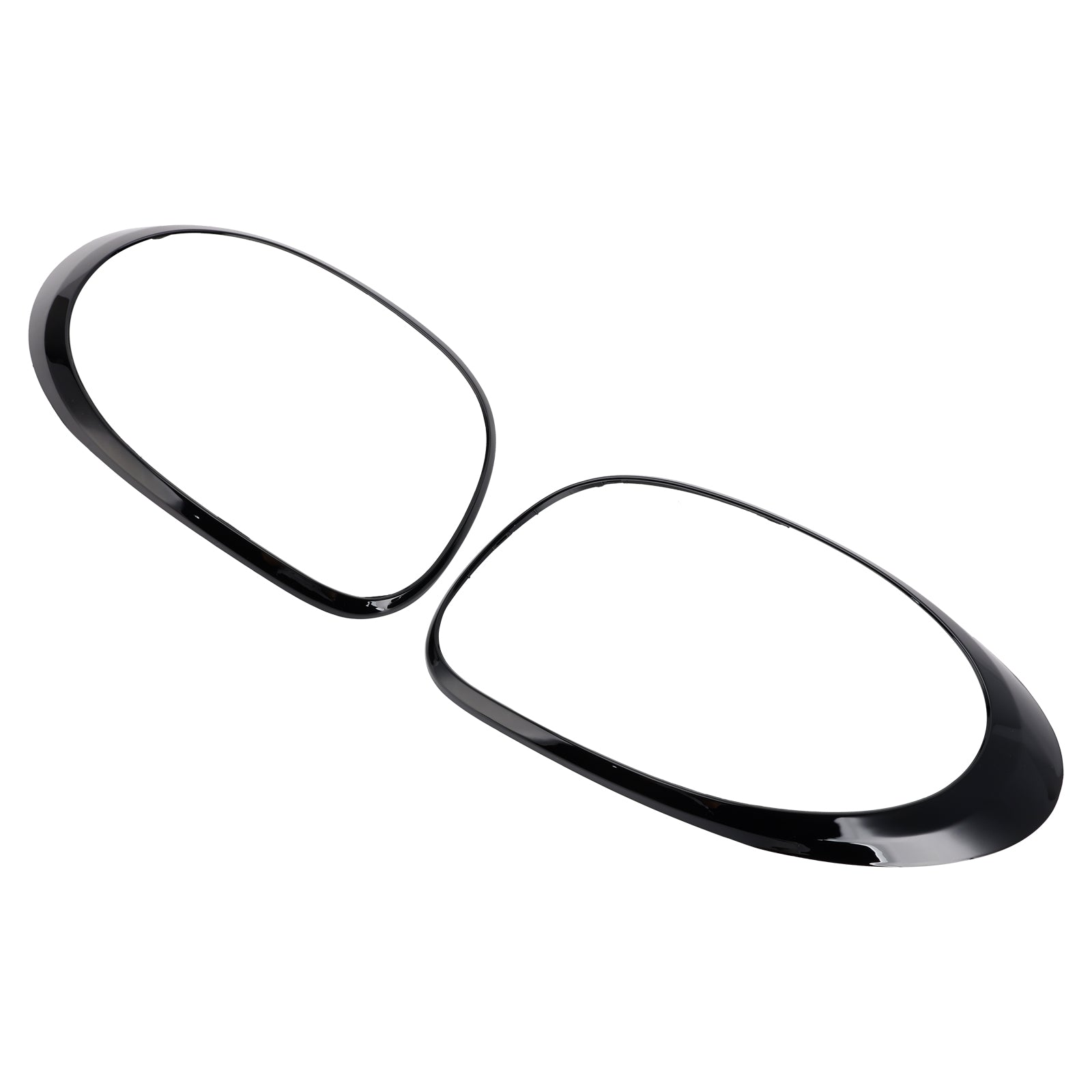 Left+Right Rear Taillight Lamp Trim Ring For Fiat 500L 2014-2020 Black