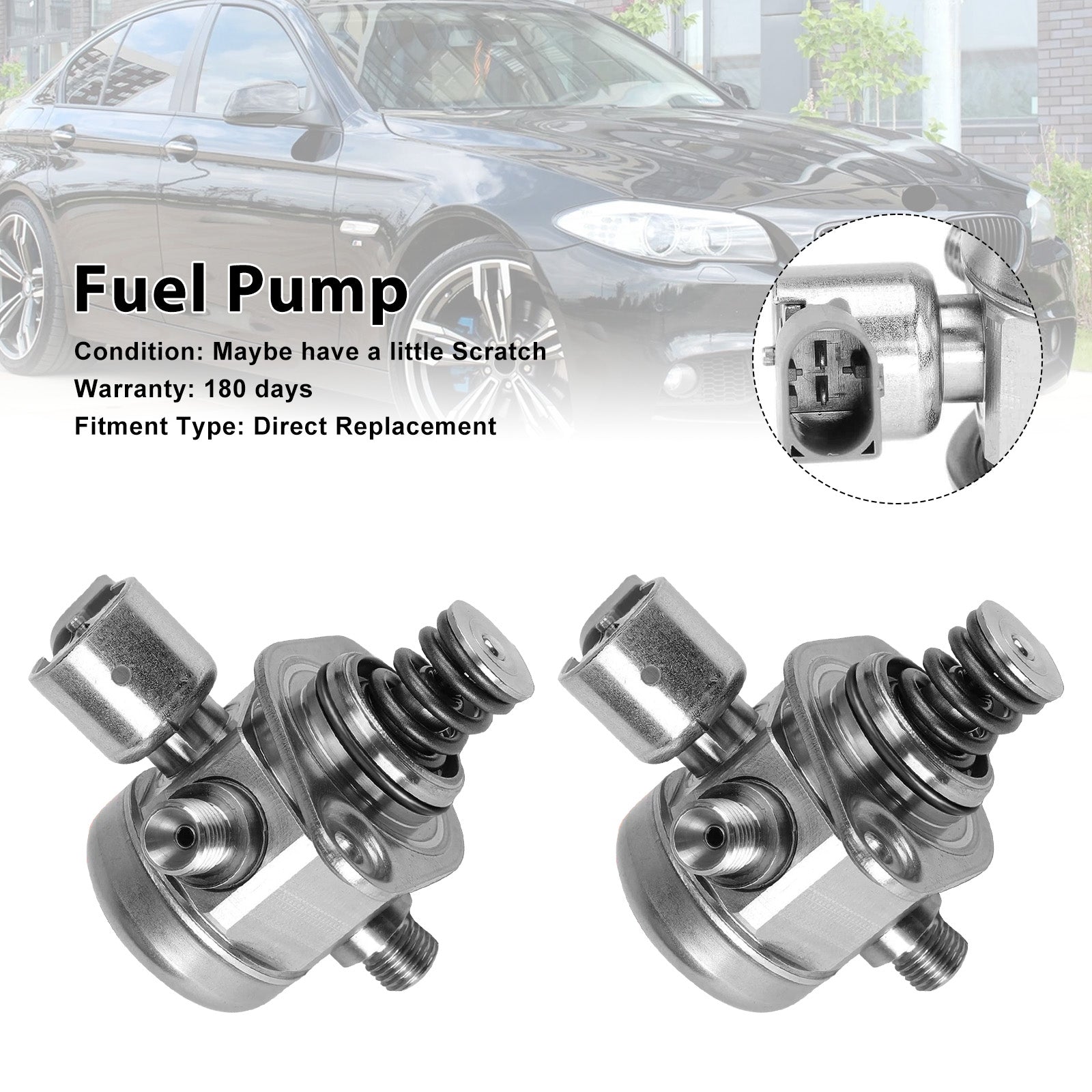 2010-2012 BMW 750i xDrive F01 2PCS High Pressure Fuel Pump 13517595339 0261520144