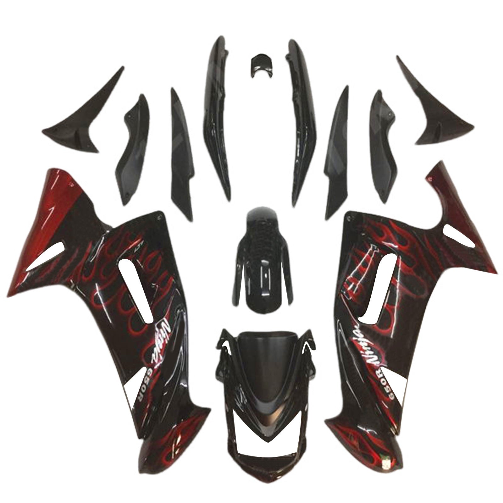 2006-2008 Kawasaki ER6F/Ninja650 Injection Fairing Kit Bodywork Plastic ABS