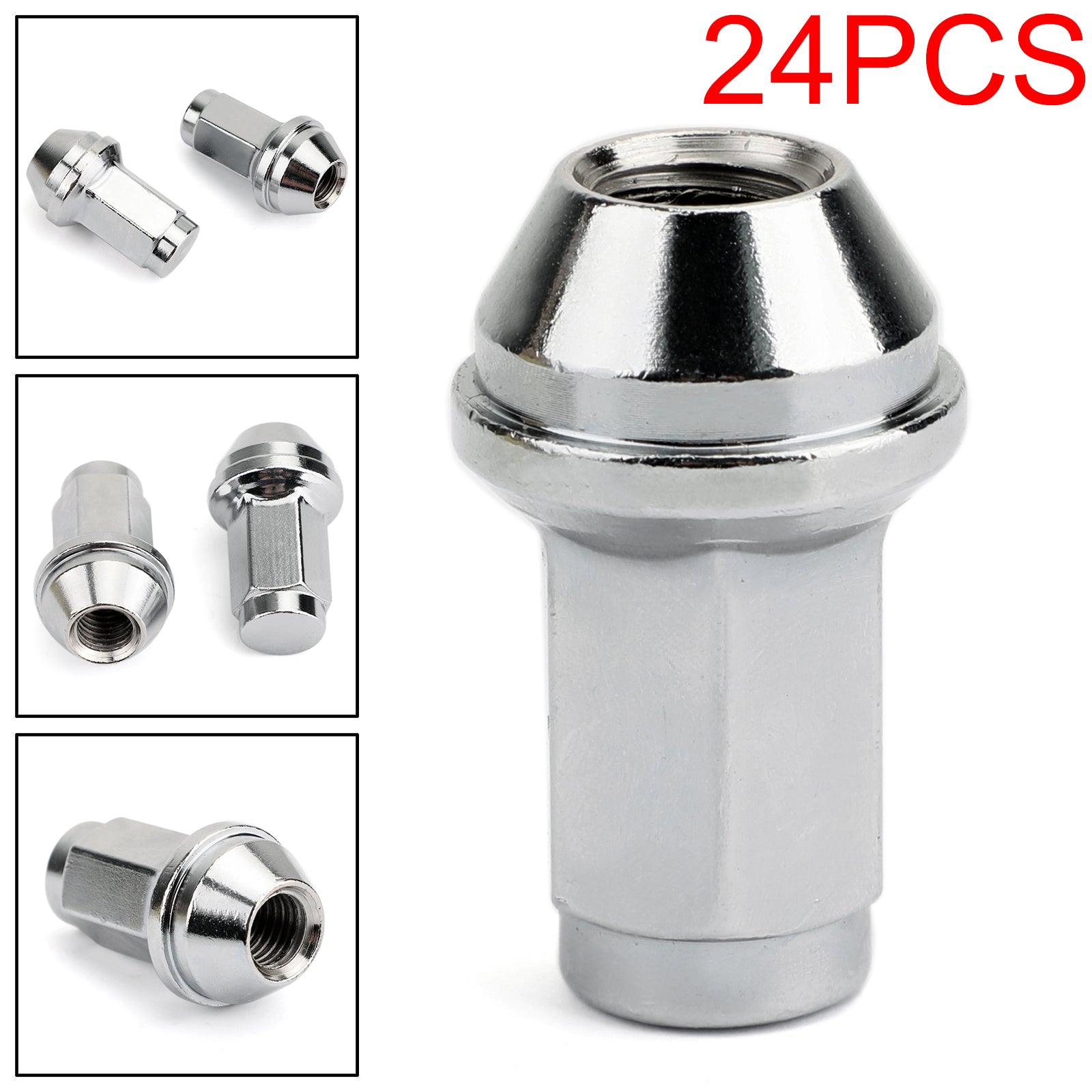2004-2014 F150 (Will NOT fit F150 2015+) 24pcs 14x2 Carbon Steel Lugs Nuts 4L3Z-1012-A 4L3Z1012A