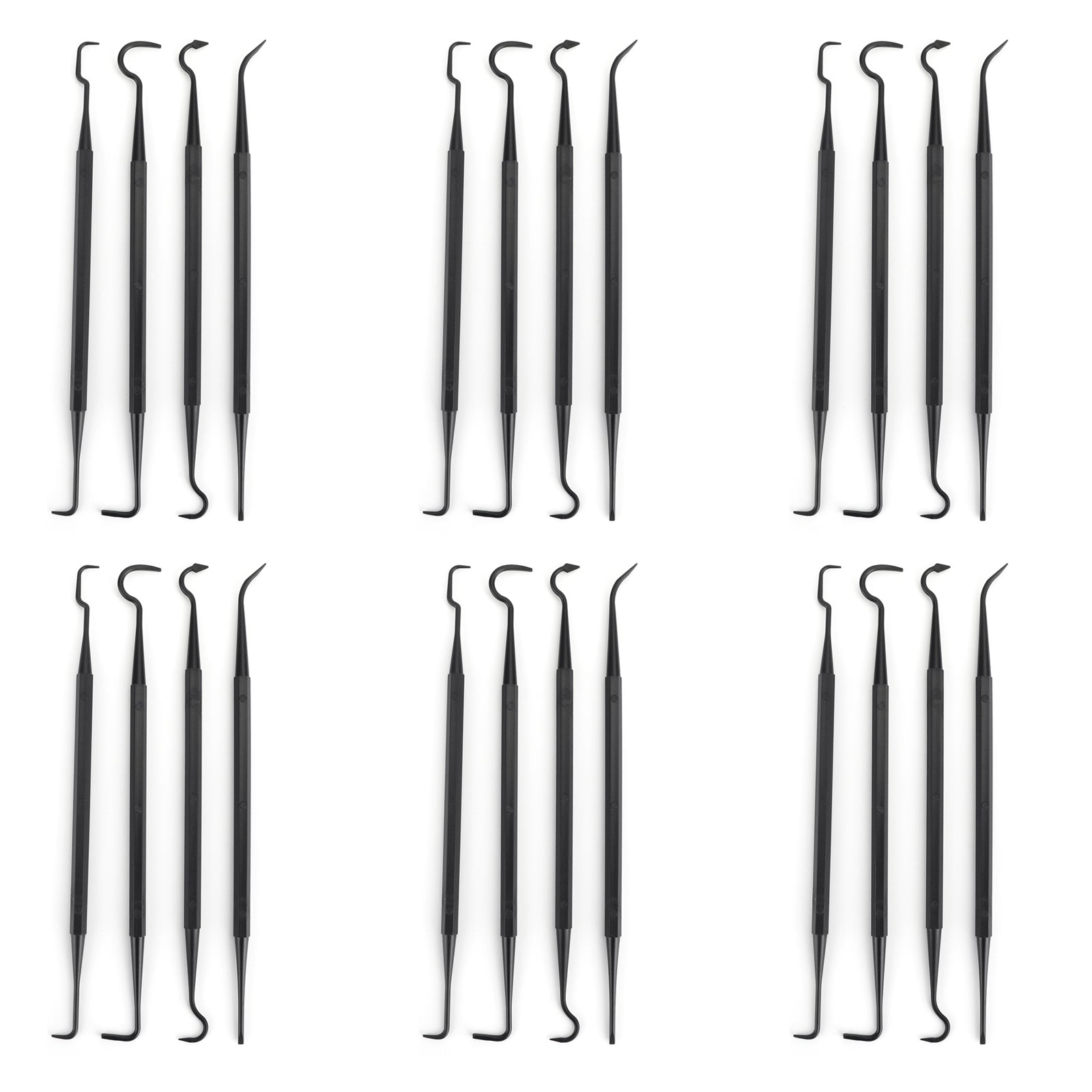24Pcs Nylon Picks Tools Rifle Pistol Clean Tool 6 Sets Gun Cleaning Kit