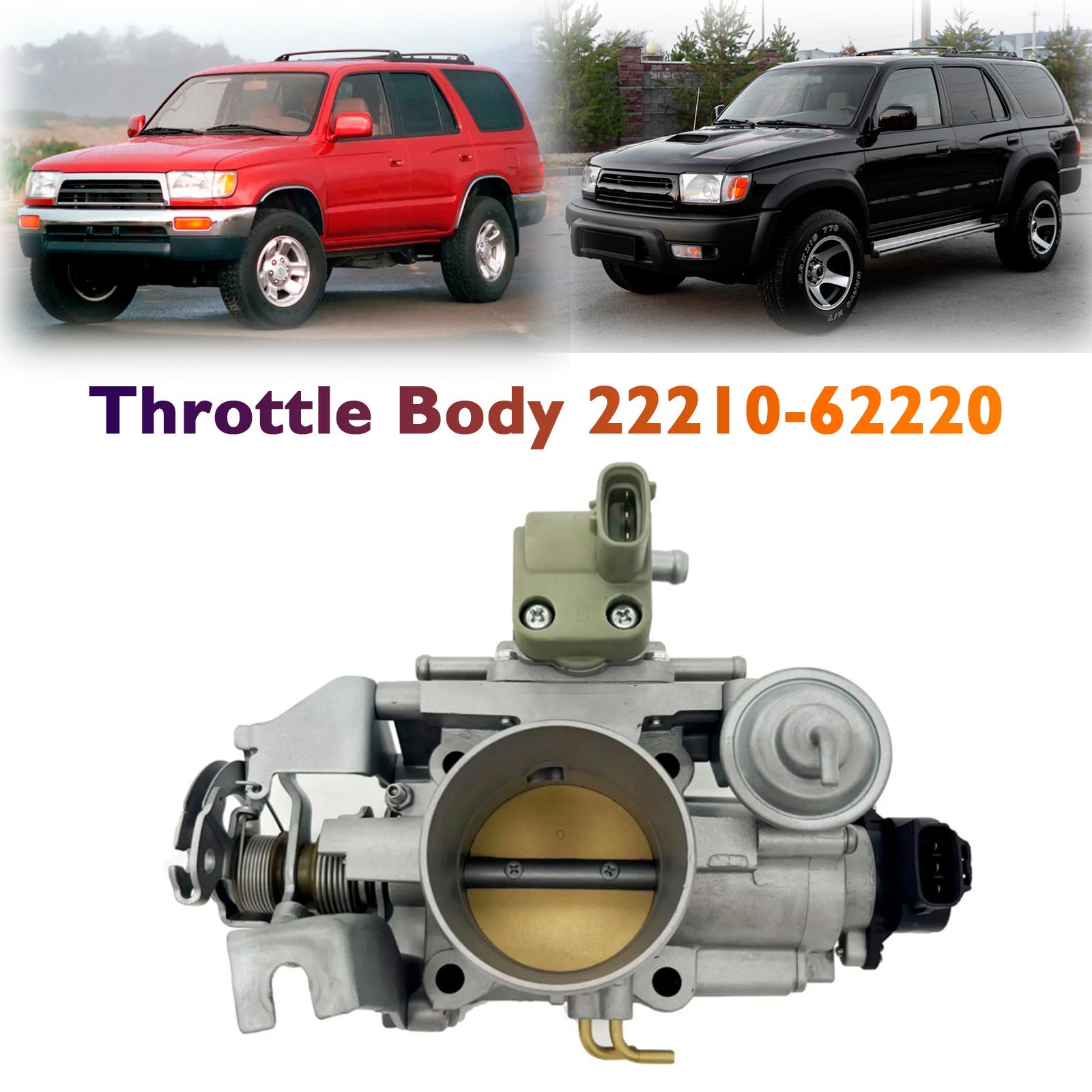 2001-2002 TACOMA 6 cylinder 4x2 Standard Cab PreRunner Throttle Body 22210-62220 22210-62230