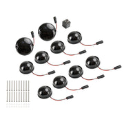 1983-1990 Land Rover Defender 90/110 Smoke LED DRL Driving Daytime Fog Tail Lights Kit 10PCS