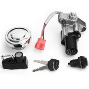 2000-2004 Yamaha Drag Star 125 XVS125 Ignition Switch Fuel Tank Storage Lock Set w/ Key 4TR-82501-01-00 5BN-24602-10-00