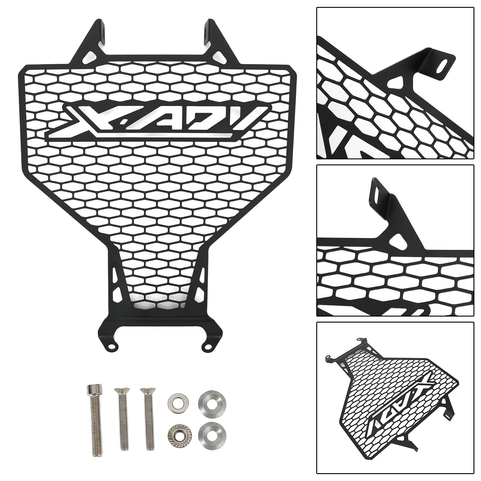 Radiator Guard Protector Radiator Cover Black For Honda X-Adv 750 21+ 2022