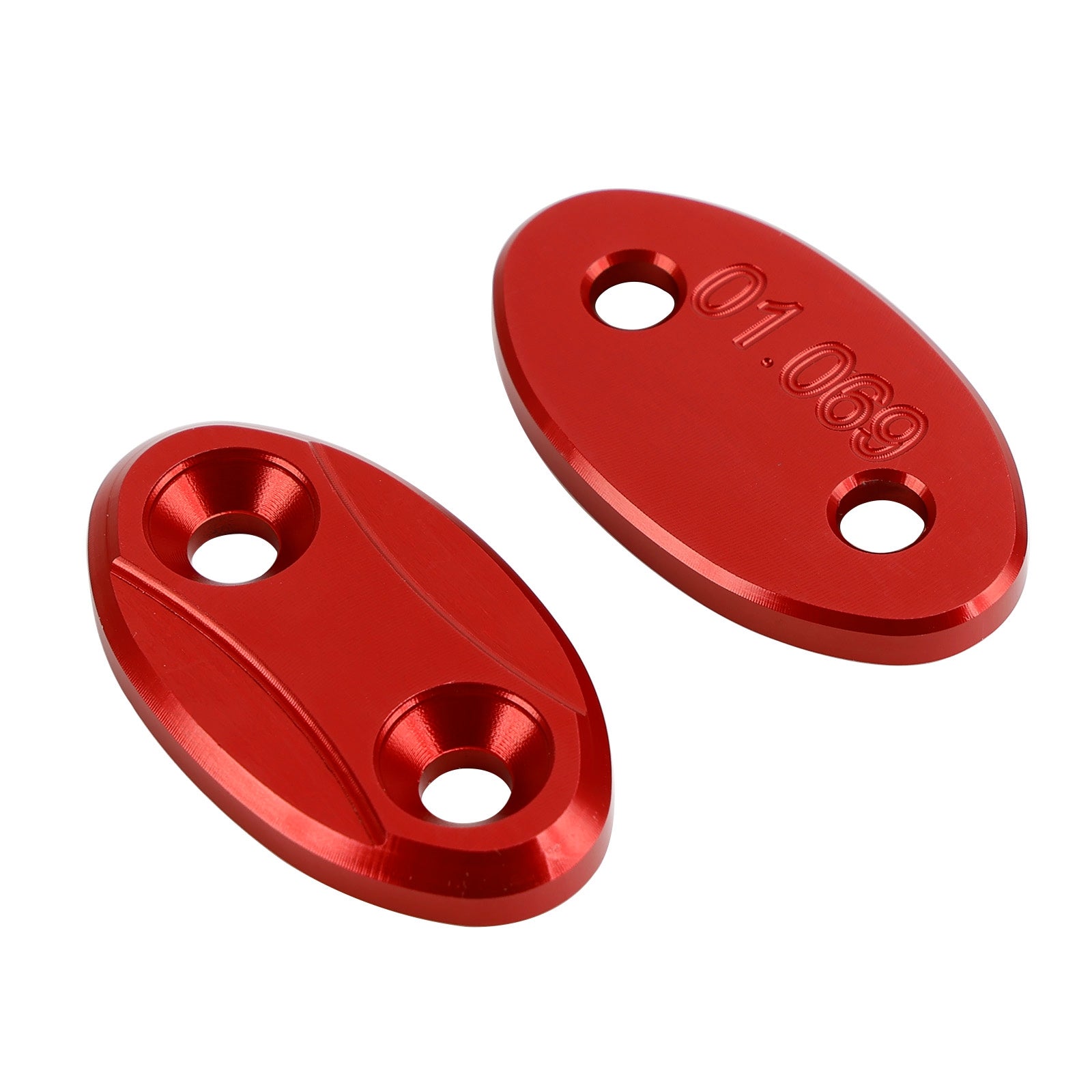 ALU mirror delete blanking block off plates fits Yamaha YZF-R1 of the years 2007-2014