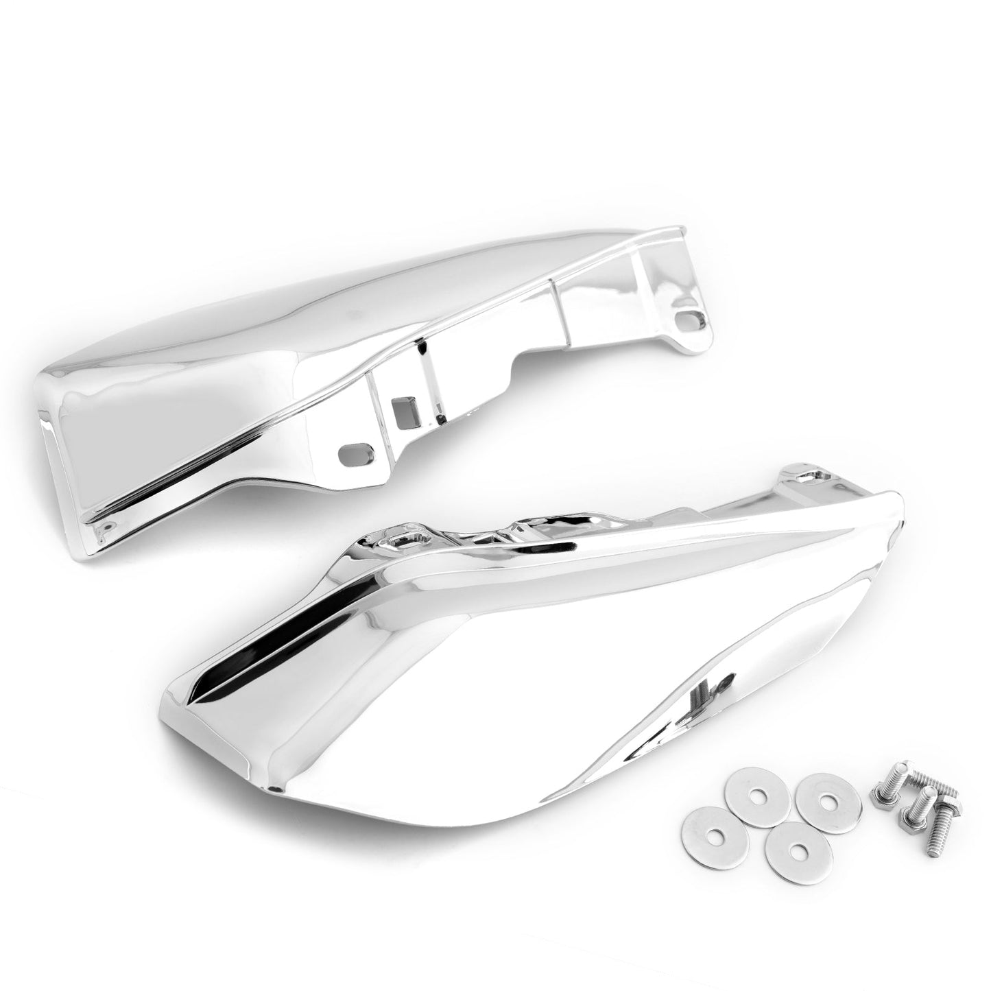 Harley Touring Street Glide Generic Black Mid-Frame Air Heat Deflector Trim Shield For