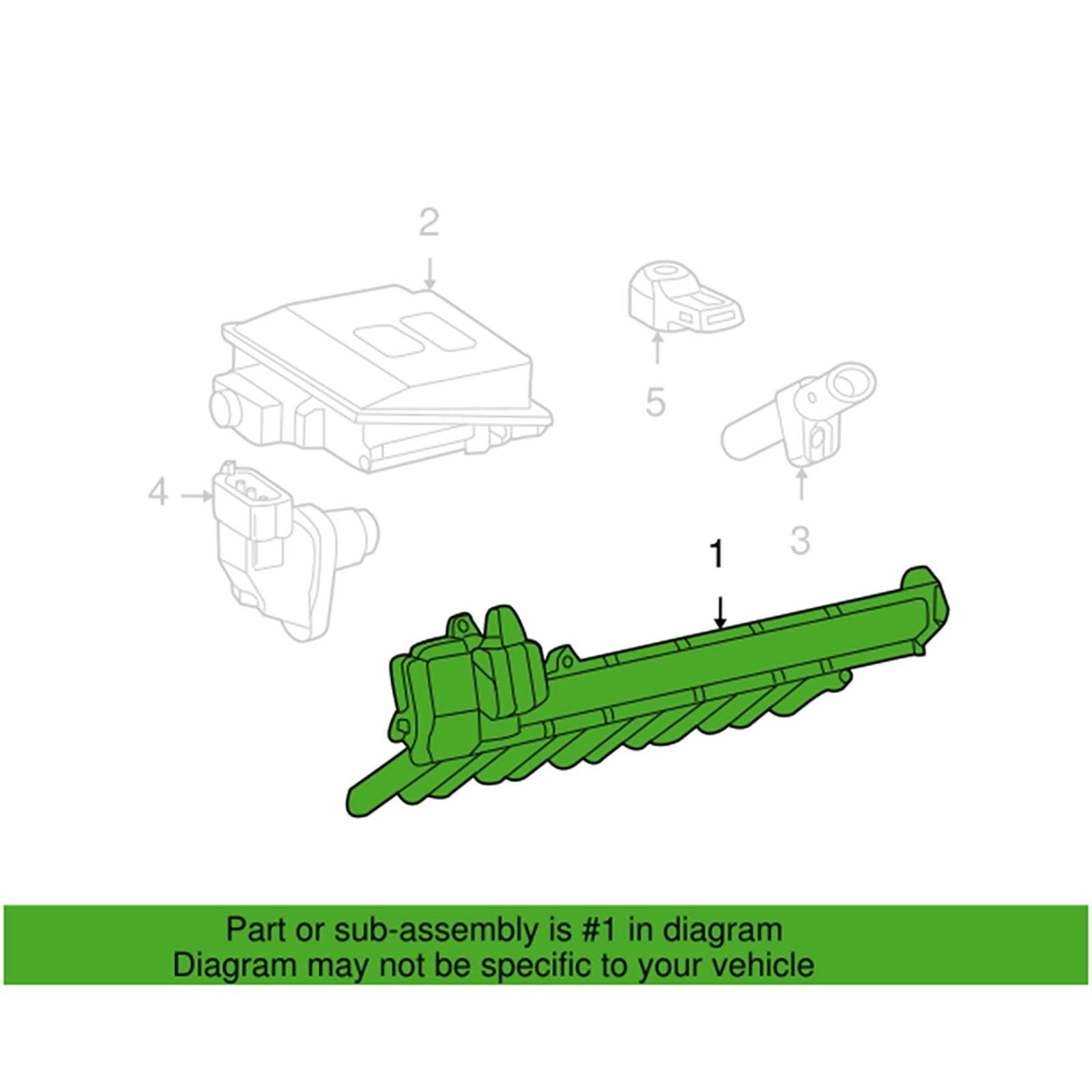 2005-2009 Mercedes-Benz SL65 AMG 230.779 New Right Coil Pack Spark Plug Connectors Ignition A2751500480