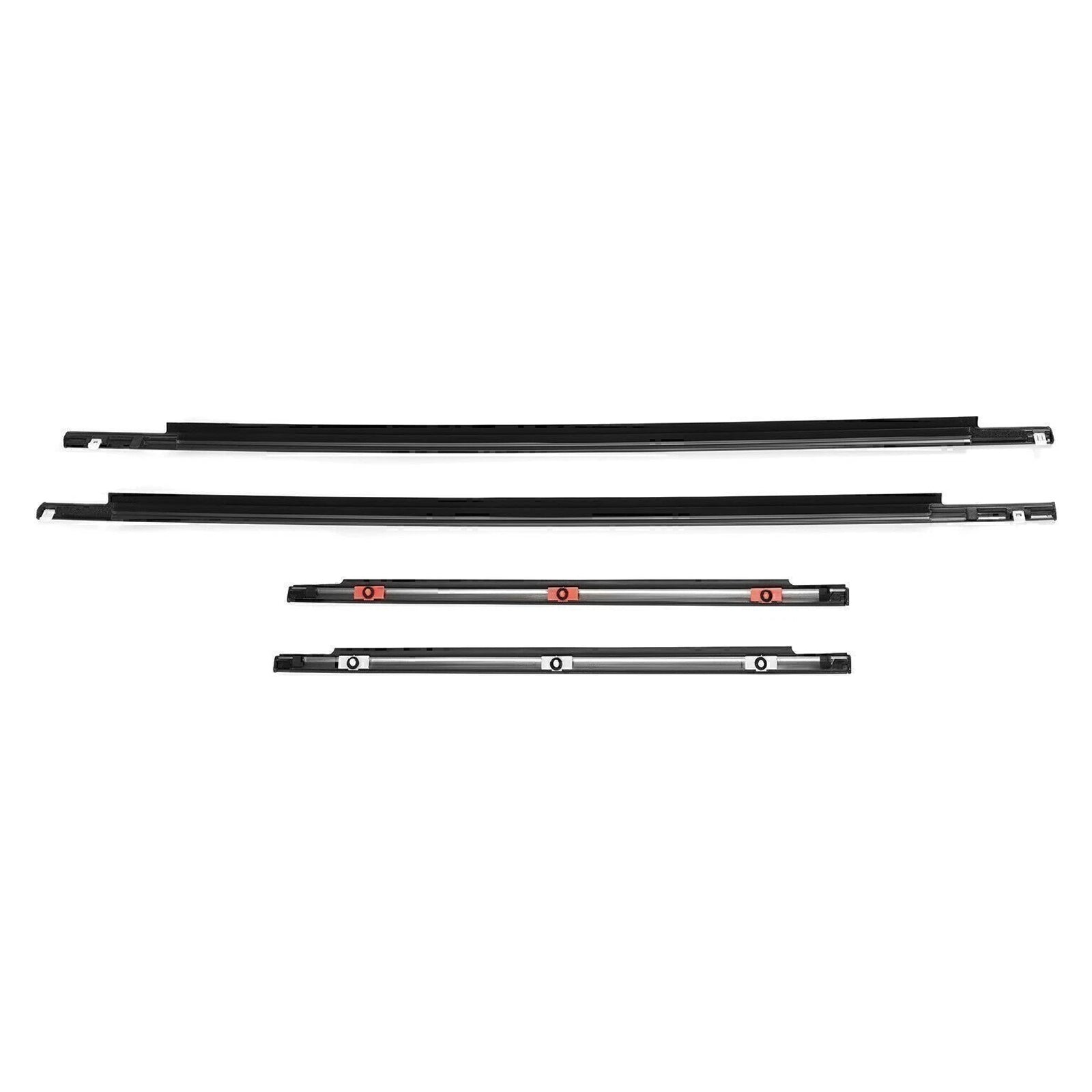 2007-2014 Toyota FJ Cruiser 4PCS Window Moulding Trim Seal Belt Weatherstrip