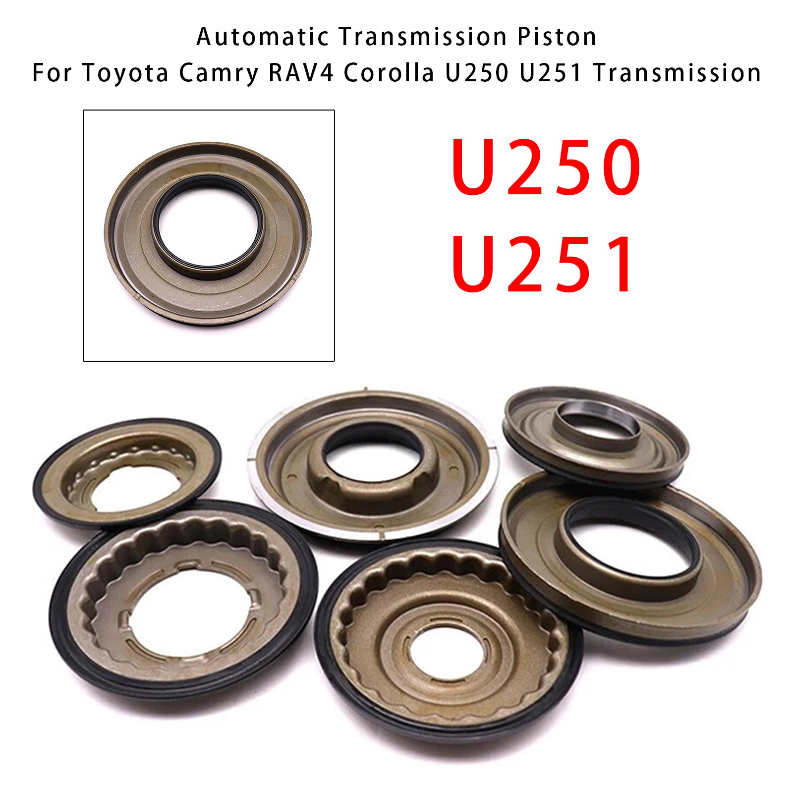 For Toyota Camry RAV4 Corolla U250 U251 Transmission 6PCS Automatic Transmission Piston Kit