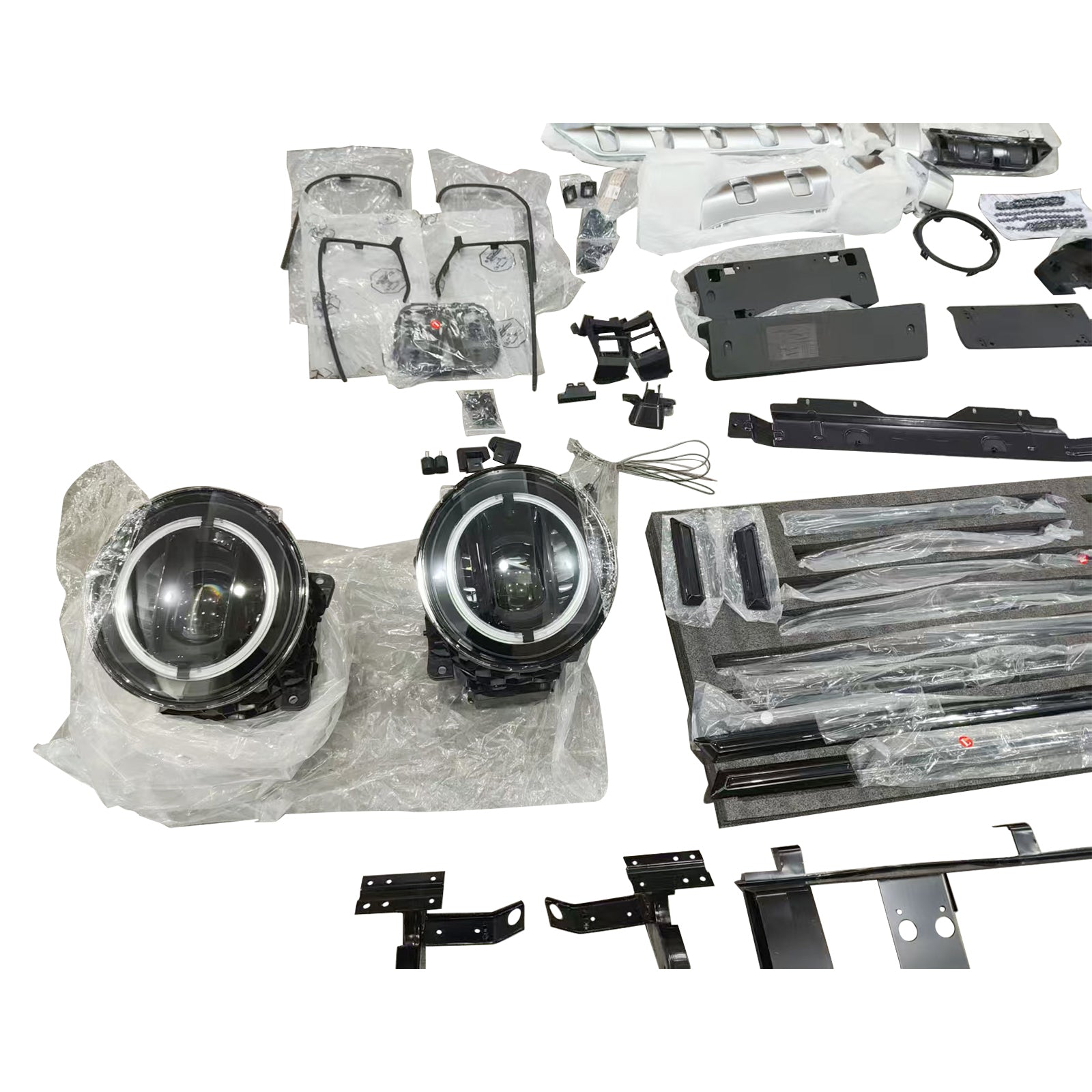 1993-2018 Fit Mercedes W463 G550 G500 Upgrade W465 G63 AMG Style Body Kit Bumper