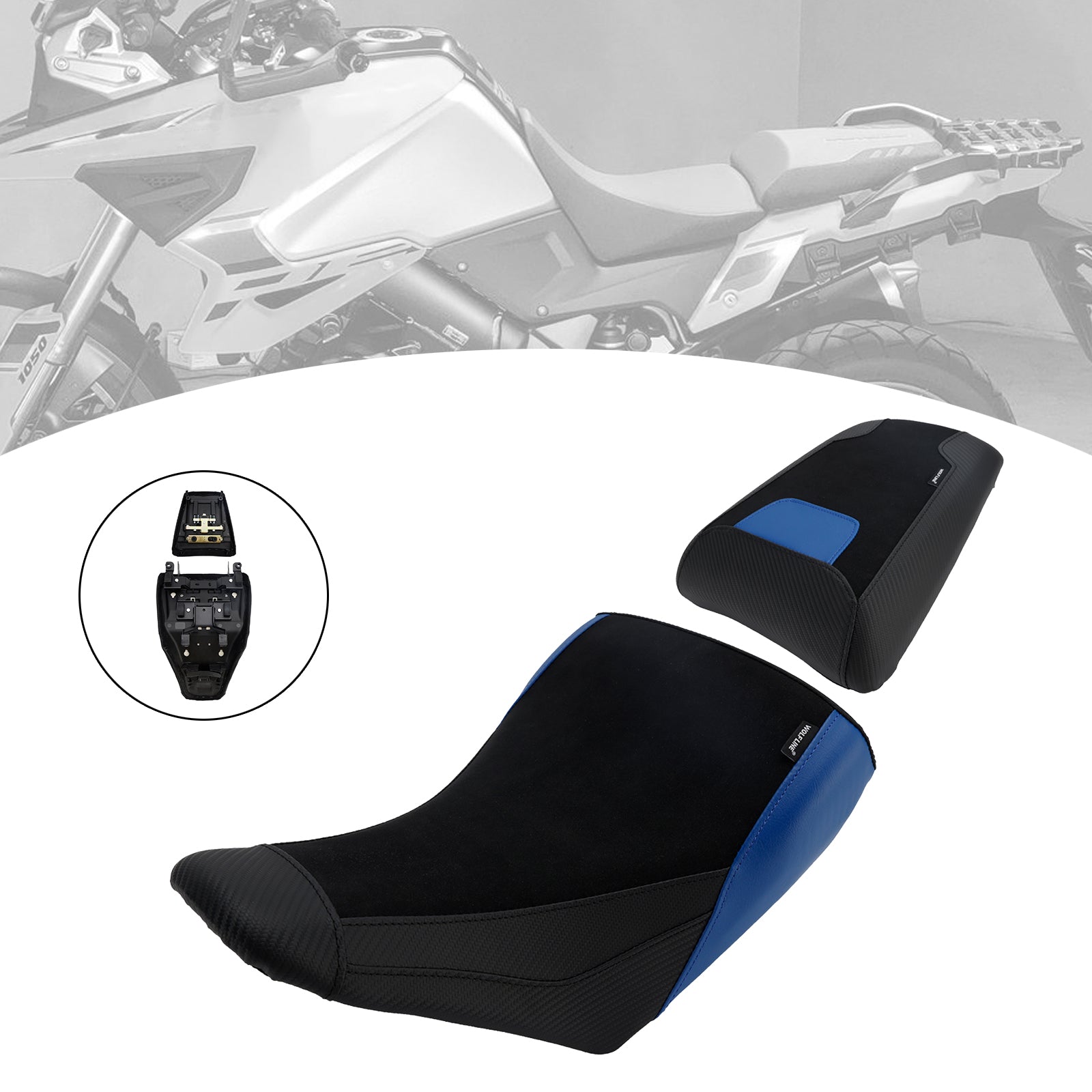 2023-2025 For Suzuki V-Strom Dl1050 Front&Rear Raider Passenger Cushion Kit