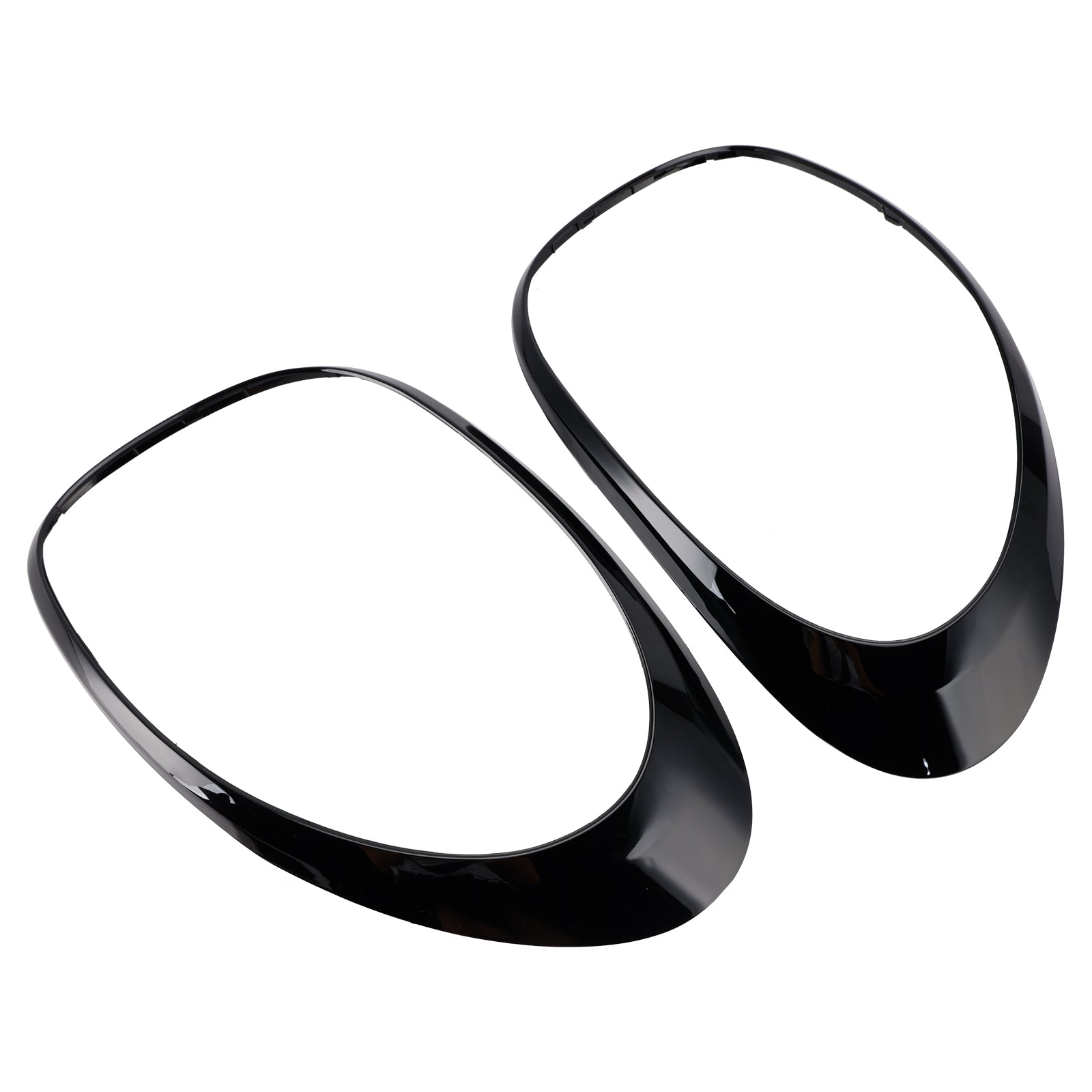 Left+Right Rear Taillight Lamp Trim Ring For Fiat 500L 2014-2020 Black