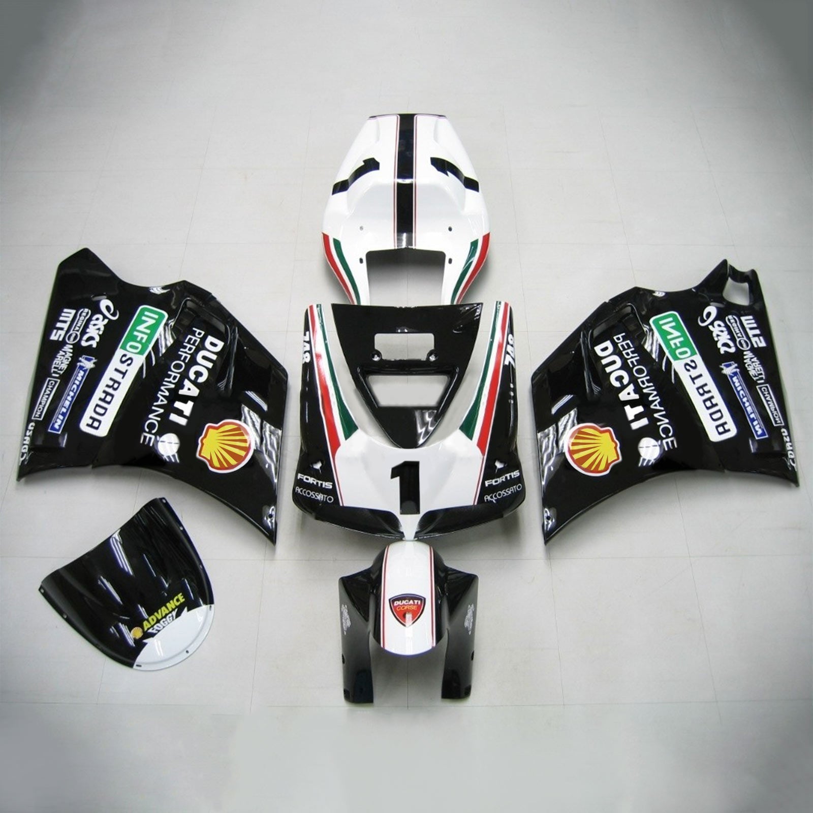 1996-2002 Ducati 996 748 916 998 Fairing Kit Bodywork ABS #103