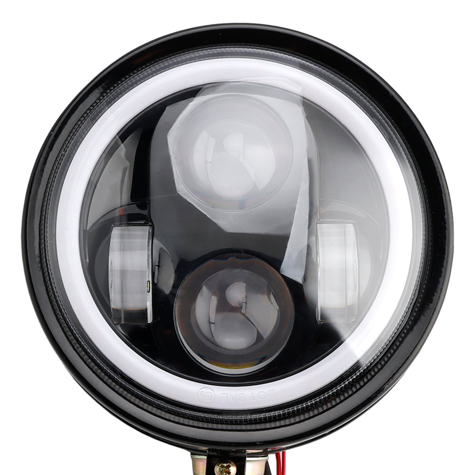 5.75" Headlight Lamp Spotlight Universal 4-Bulbs Fits For Motorcycle