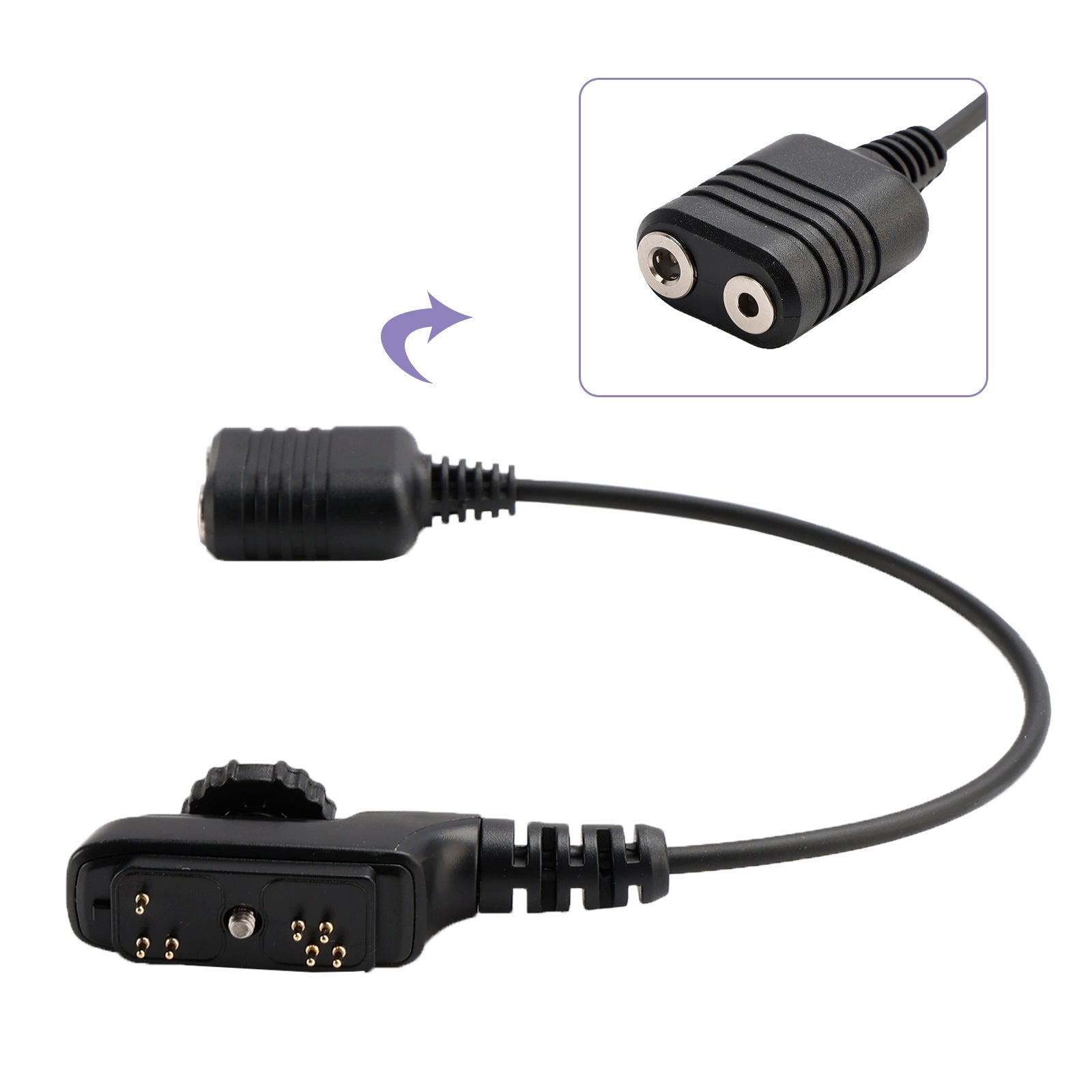 K Interface Headset Port Converter Cable for HYT PD980 PD788G PD700 PT580H PT580
