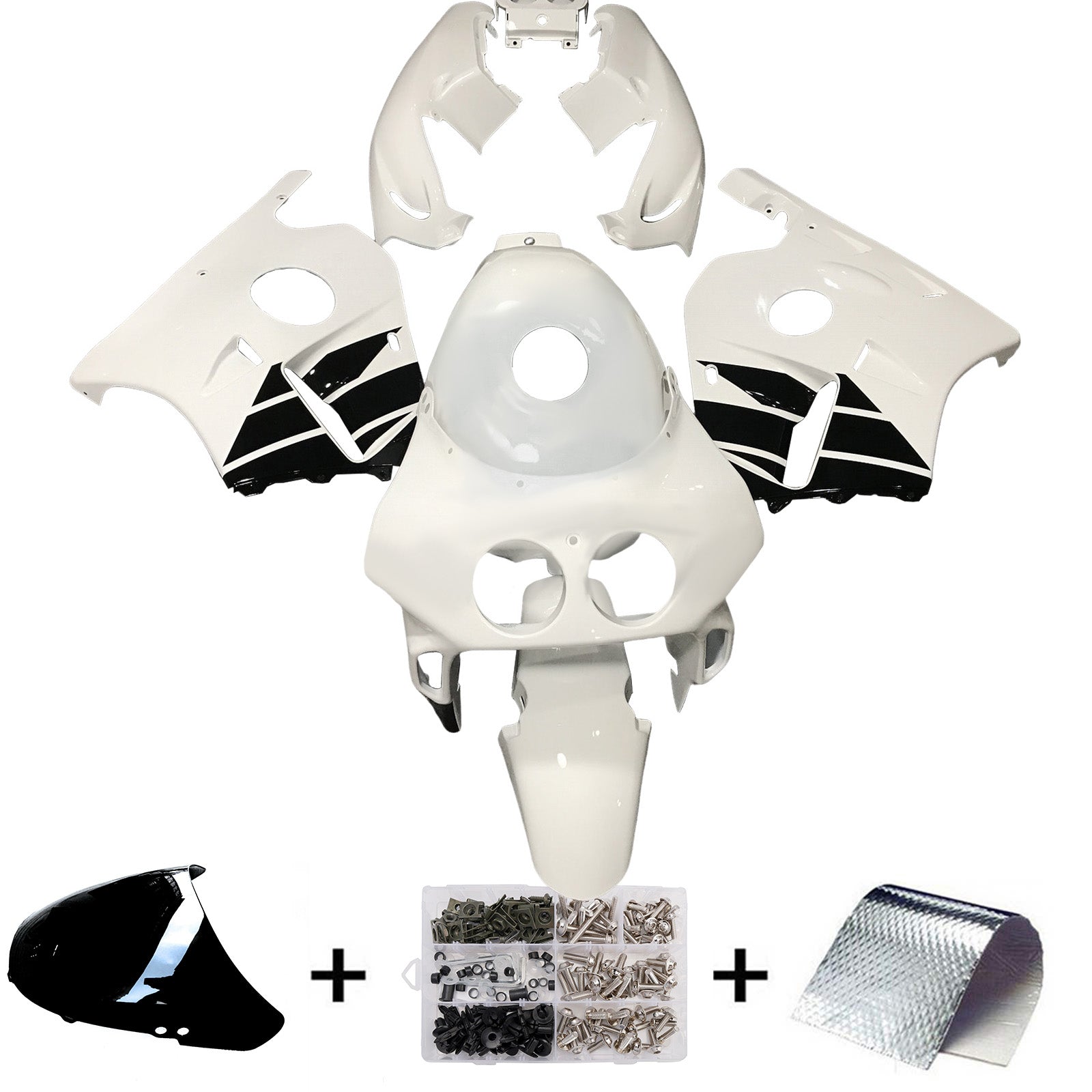 Injection Fairing Kit Bodywork Plastic ABS For Honda CBR250RR MC22 1990-1998