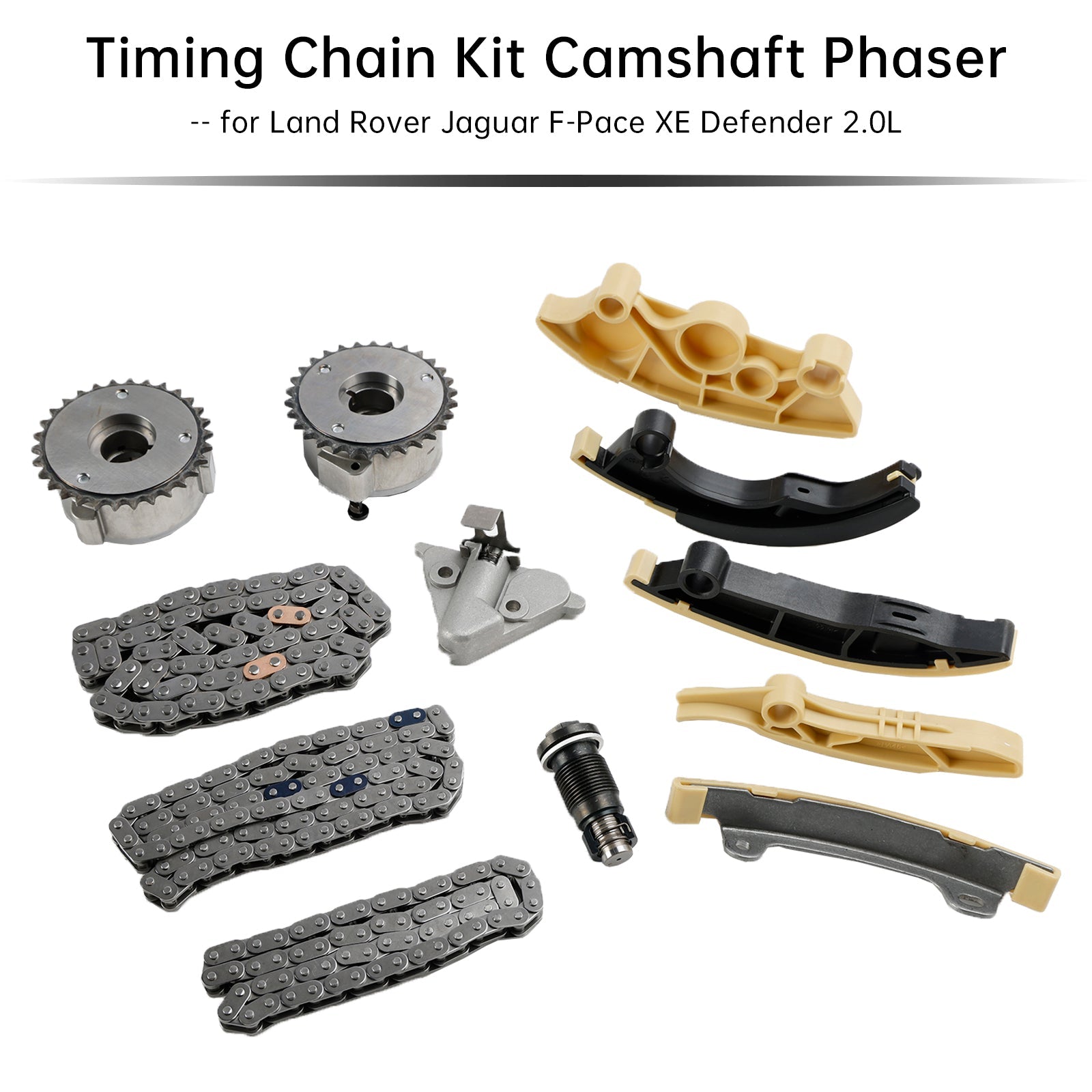 2020/09-on Land Rover Defender Van (L663) 2.0 P400e Hybrid 4x4 404PS Timing Chain Kit Camshaft Phaser
