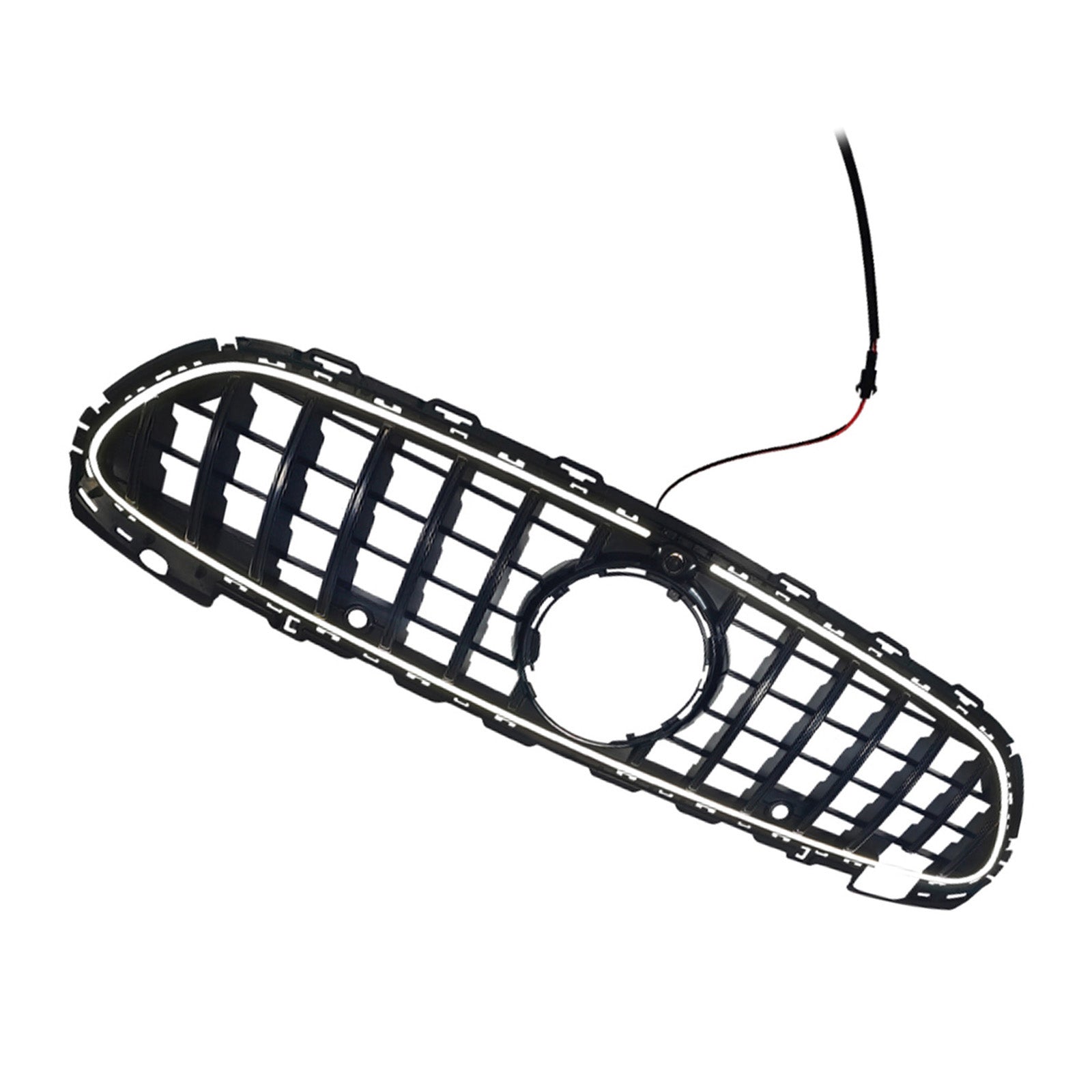 2022-2026 Fit Mercedes Benz W206 W/Camera GTR-Style Front Bumper Grille Grill