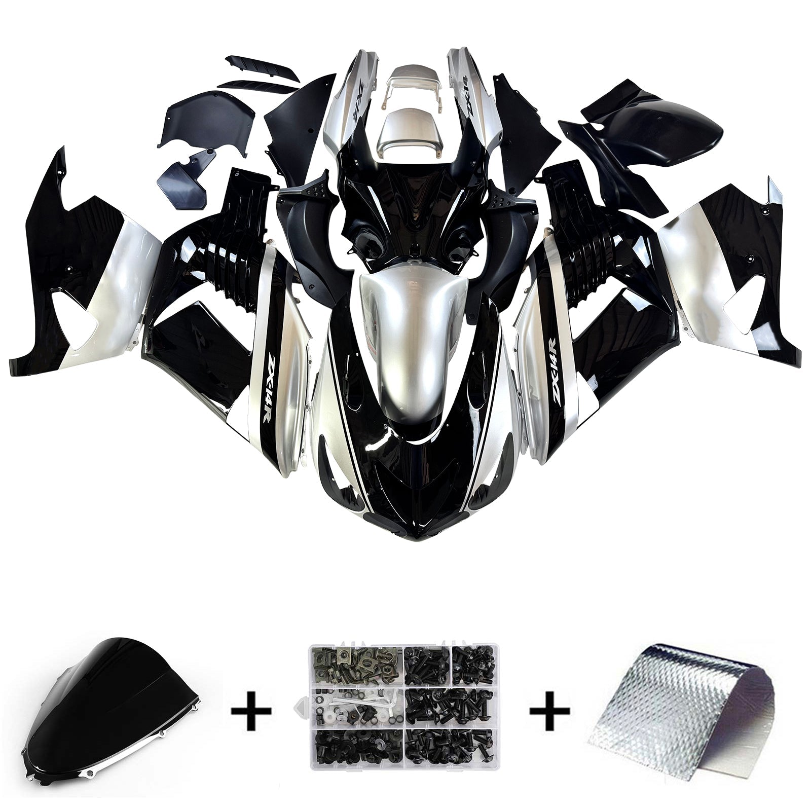 Injection Fairing Kit Bodywork Plastic ABS fit For Kawasaki ZX14R 2006-2011