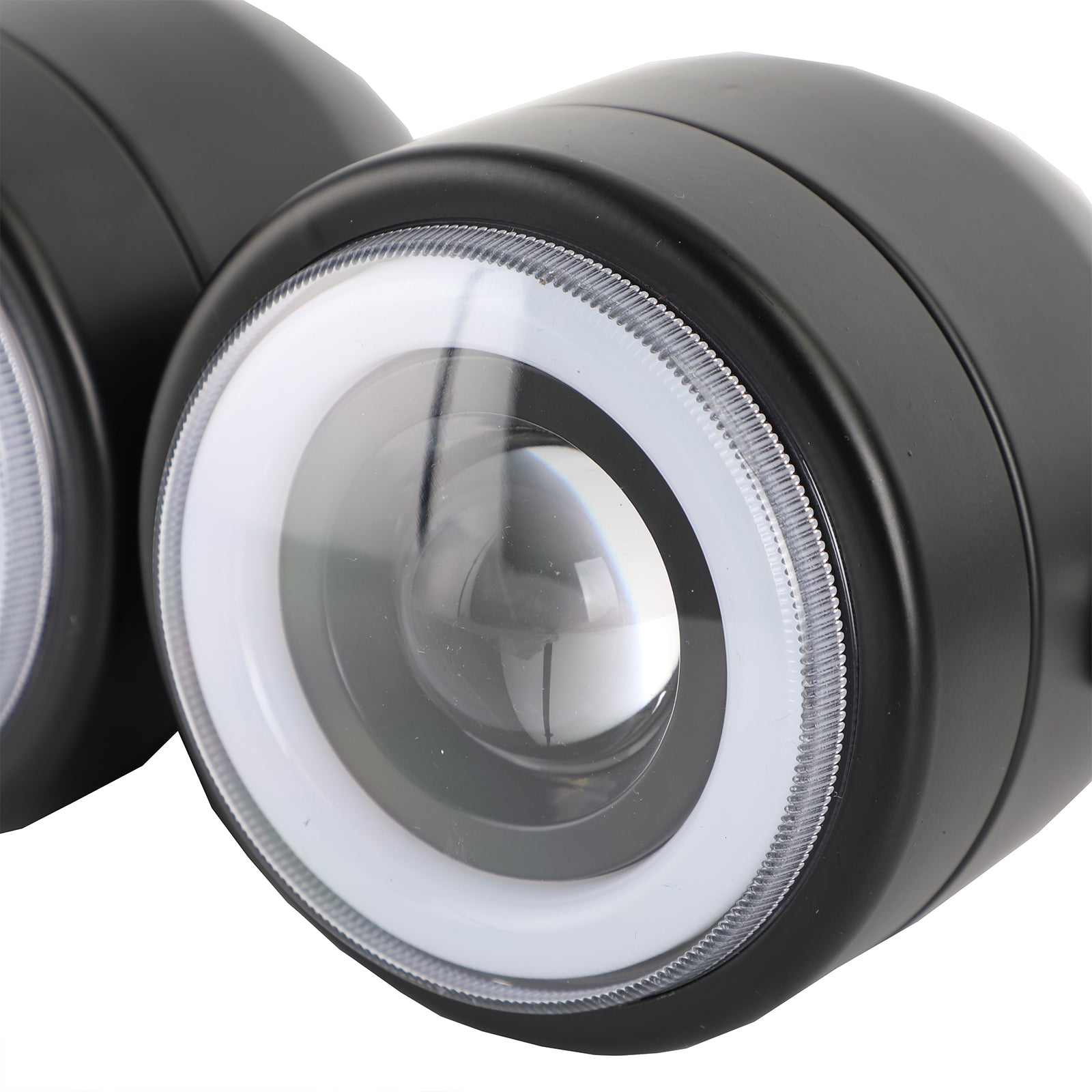 1986-2013 HarleySoftail Black Twin Headlight Motorcycle Double Dual Lamp Street Fighter Universal Generic
