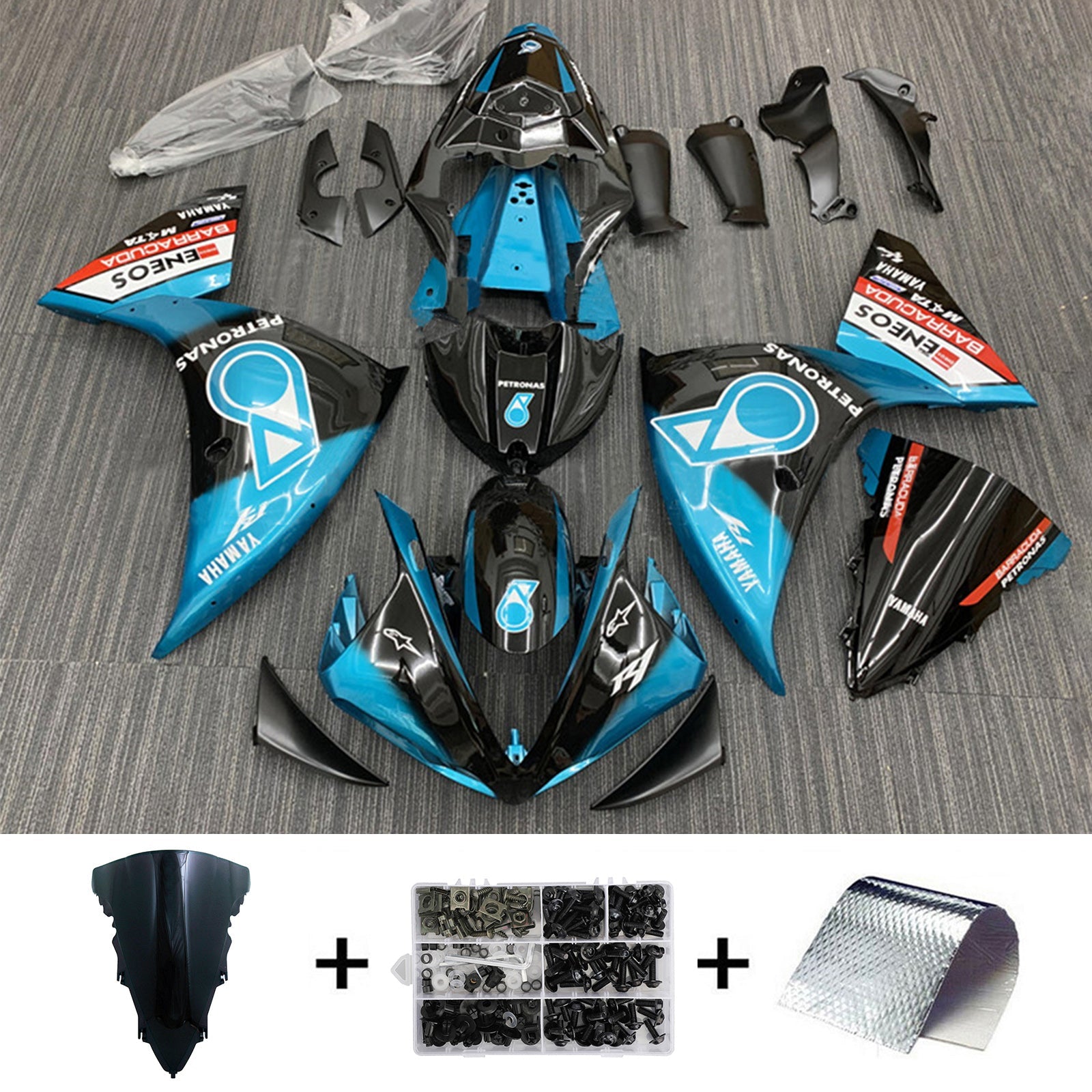 2012-2014 Yamaha YZF-R1 Injection Fairing Kit Bodywork Plastic ABS