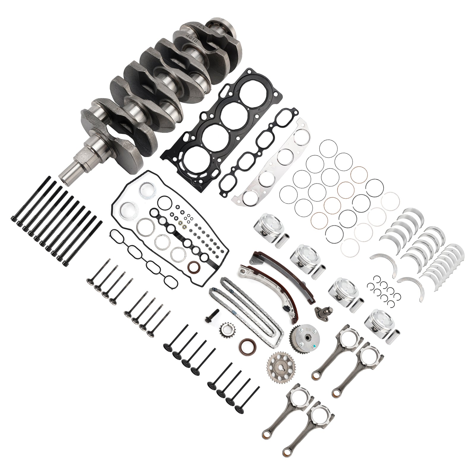 1998-2008 TOYOTA COROLLA 1.8L Engine Rebuild Overhaul Kit 1ZZ-FE 11071-22010 13401-22020 Generic