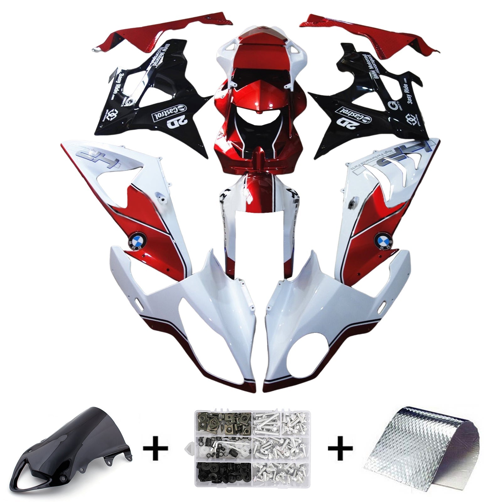 2009-2014 BMW S1000RR Injection Fairing Kit Bodywork Plastic ABS