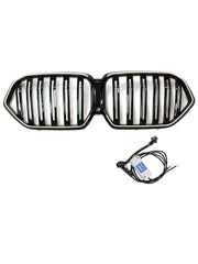 2023-2025 BMW X6 G06 M60i W/Camera Hole Double Slat Front Bumper Grille