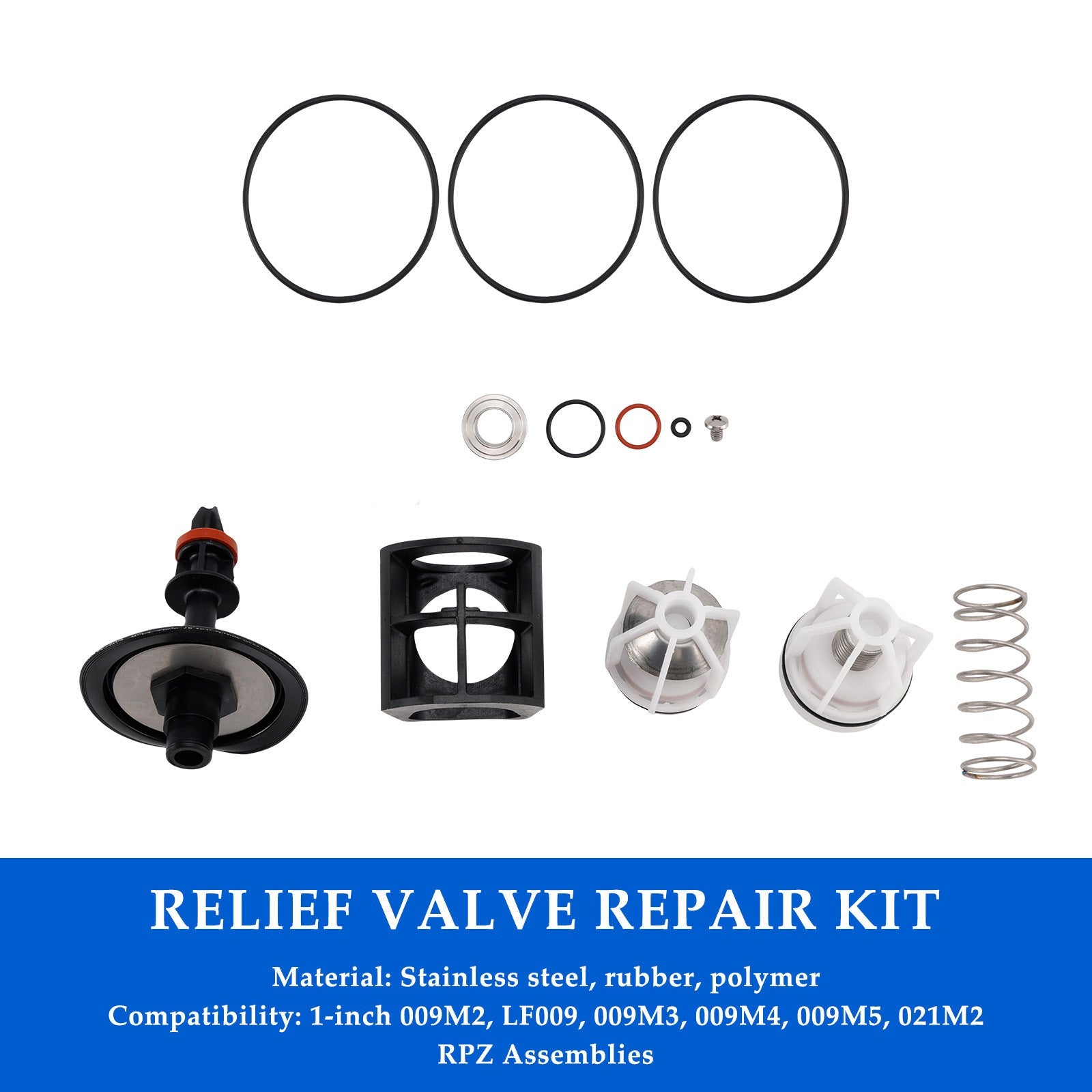 0887793 RK 009M2-T Total Repair Kit Replace for Watts 1" 009M2 & 009 LF009