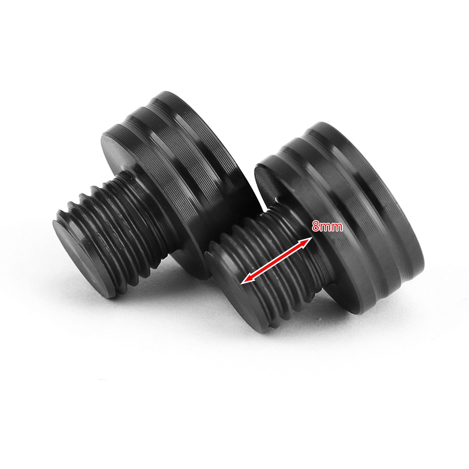 M10x1.25mm Pair Motorcycle Mirror Hole Plugs Screws Black NMAX150 TMAX530 For Yamaha FZ-09 2013-2020