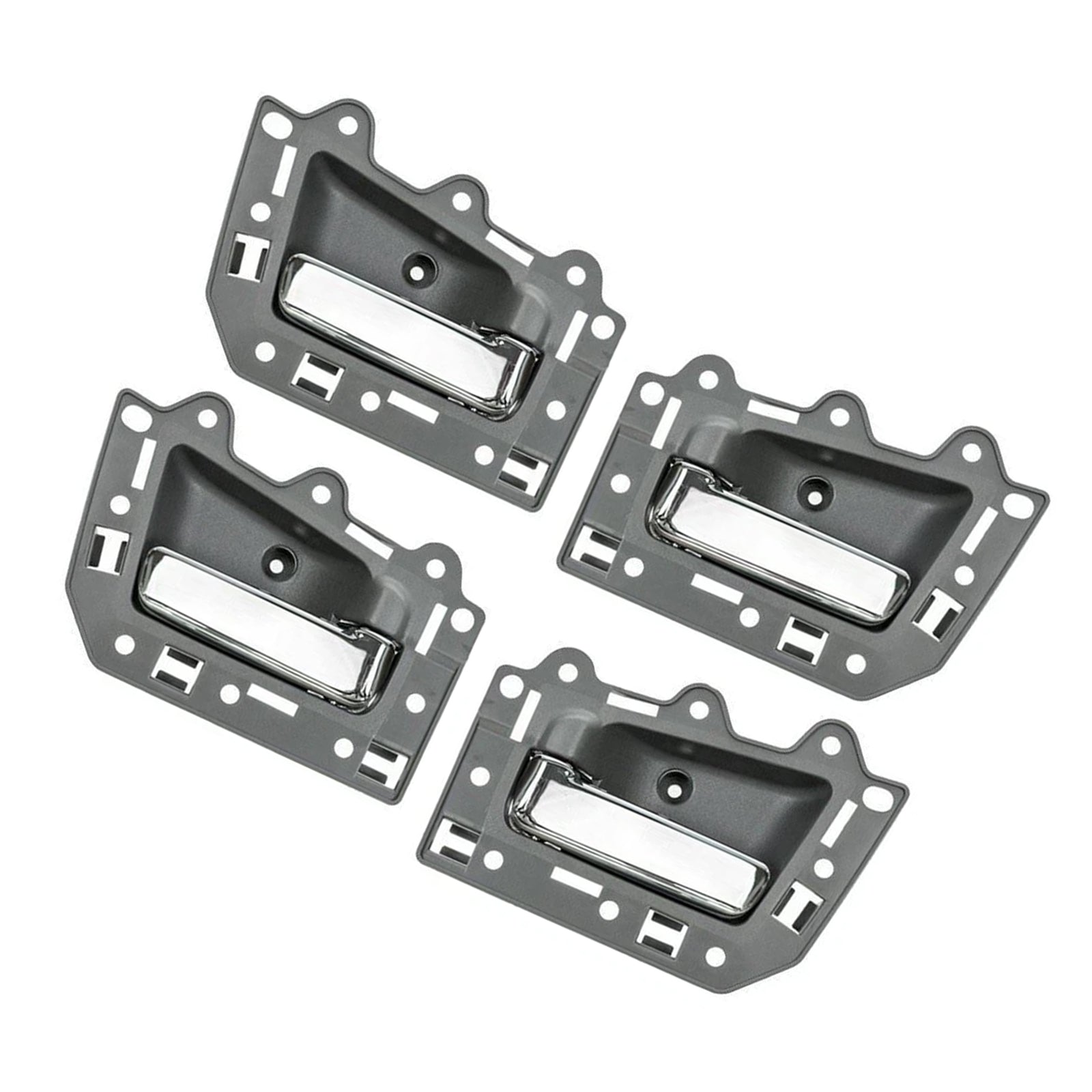 4pcs Front Rear Inside Inner Door Handle Chrome For Jeep Grand Cherokee 2005-2011
