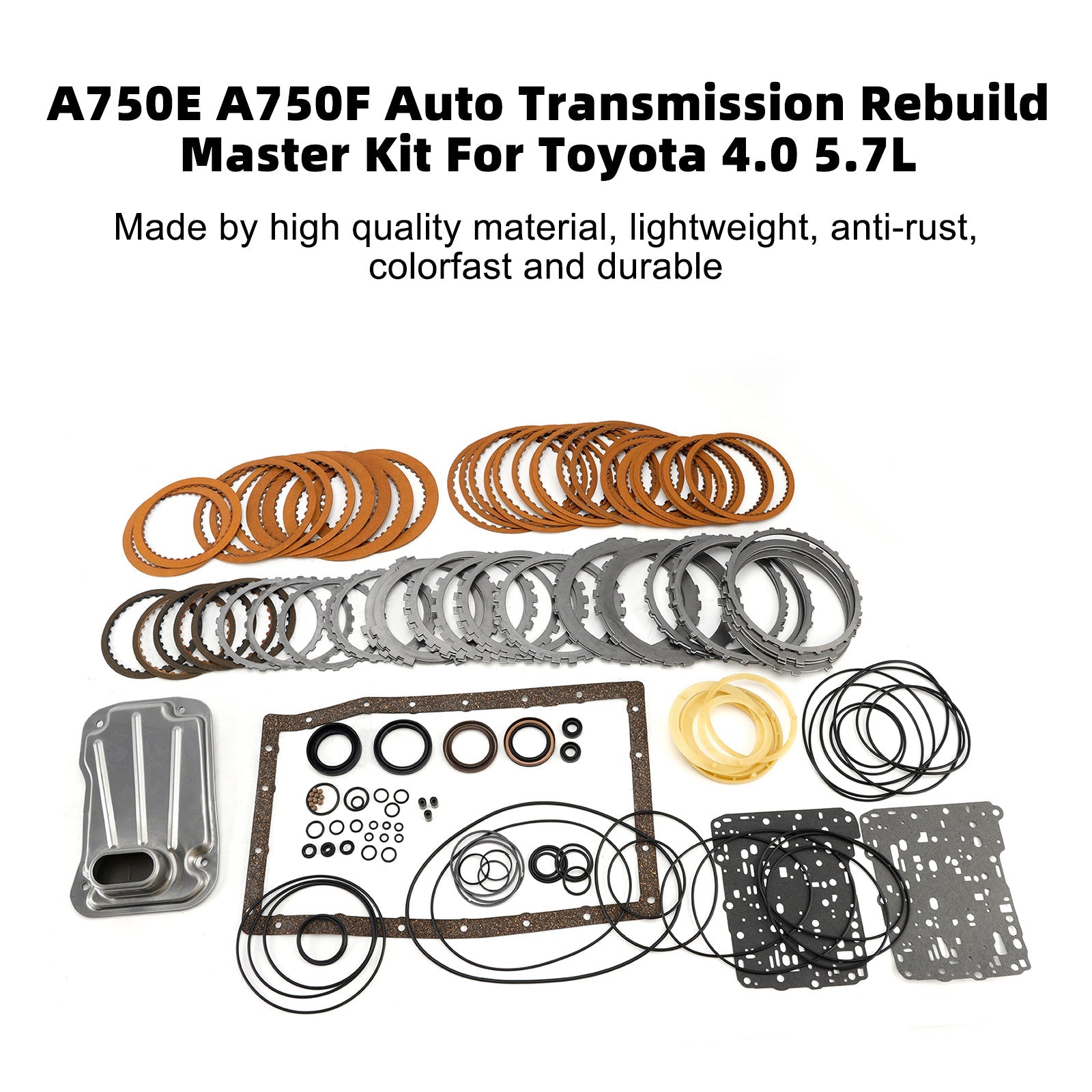 2003-2008 TOYOTA 4-RUNNER 4.0L 4.7L Auto Transmission Rebuild Master Kit A750E A750F