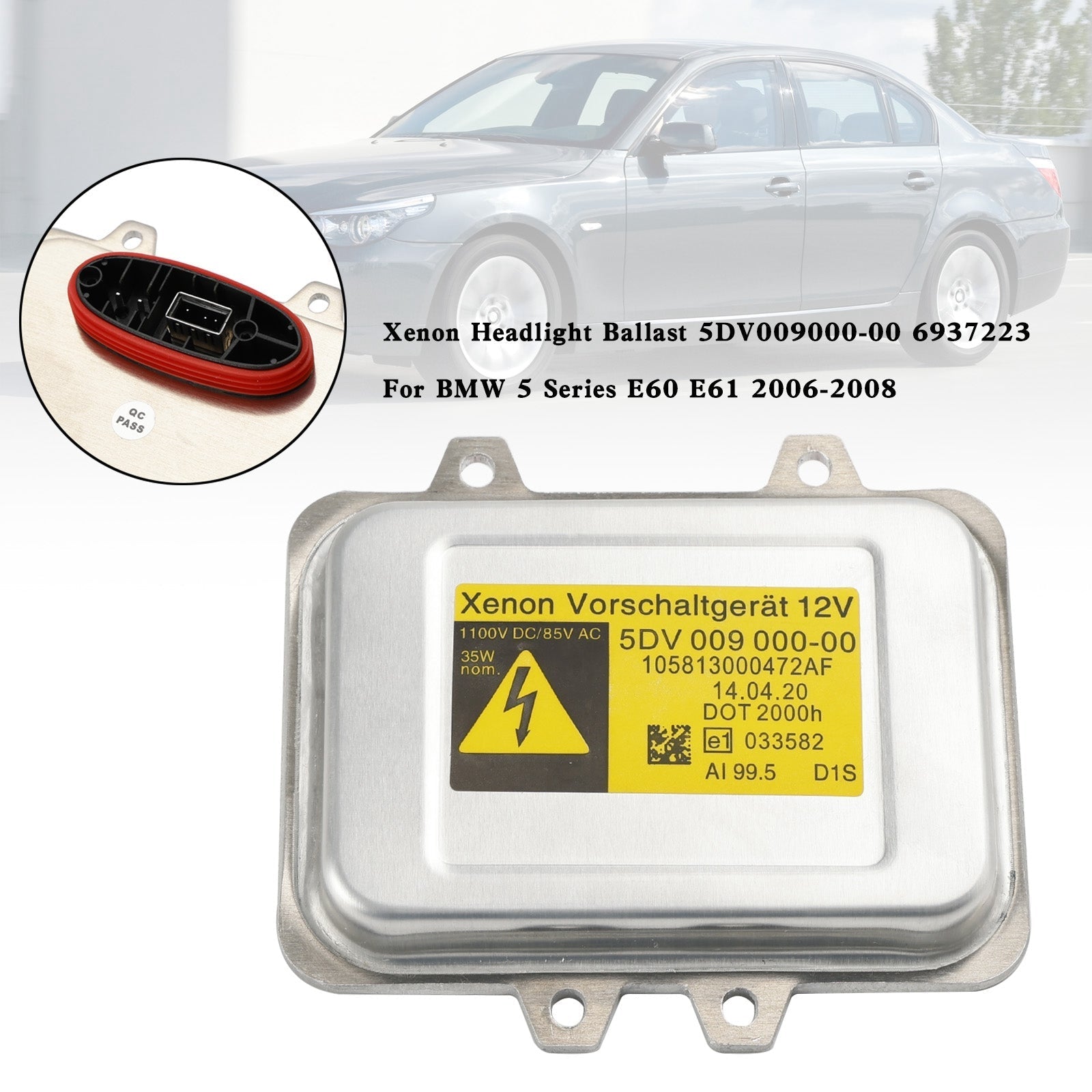 2007-2008 Cadillac Escalade Xenon Headlight Ballast 5DV009000-00 6937223