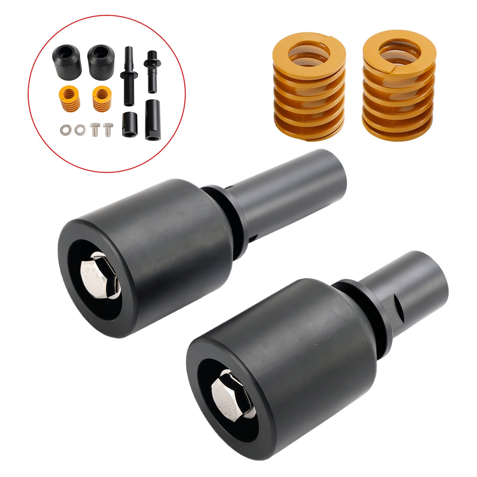 Aluminum Frame Crash Slider Protection Black For Kawasaki Zx-4R Zx-4Rr 2023-2024