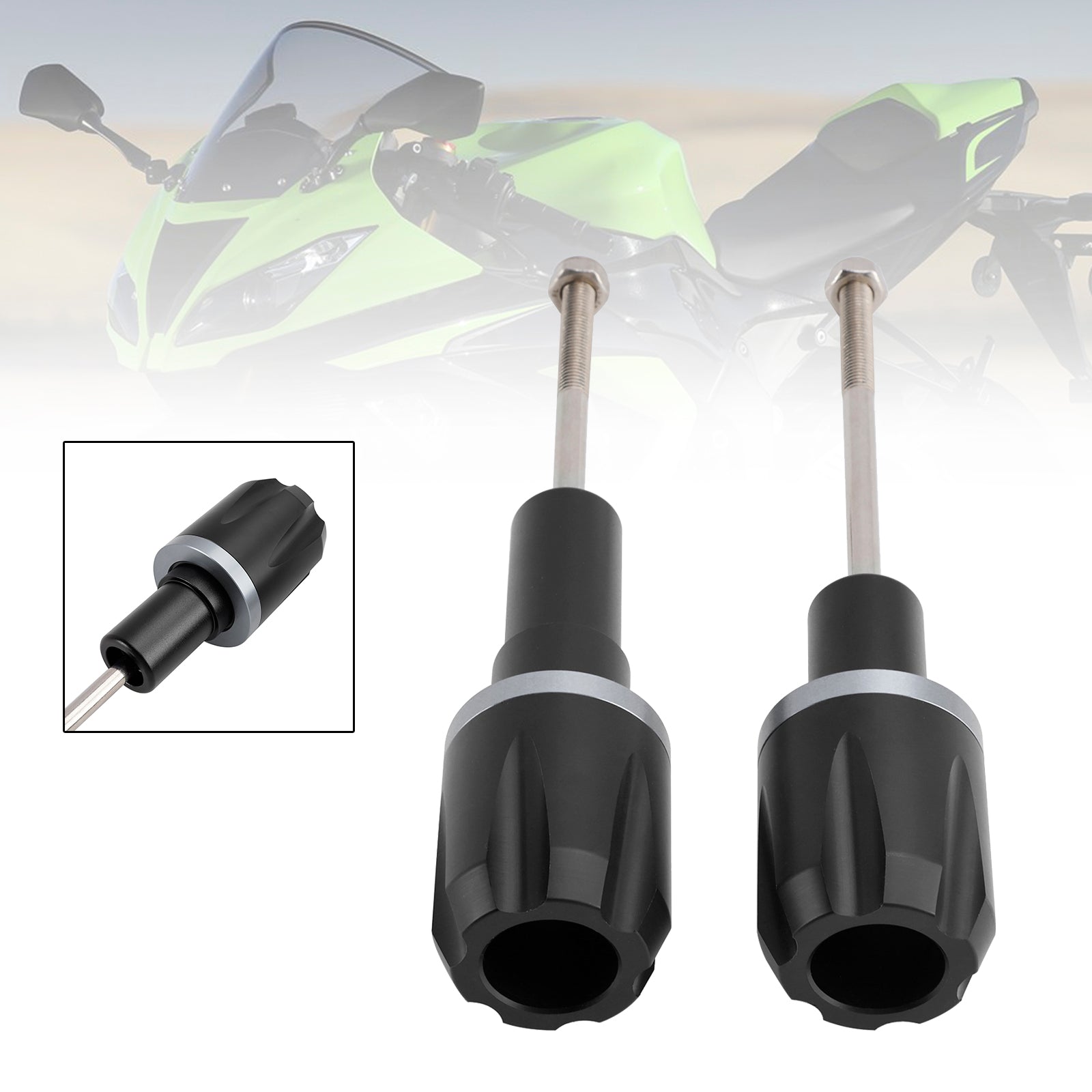2017-2023 Kawasaki Ninja 650 Crash Bobbin Protector Slider Aluminum GY-Titan