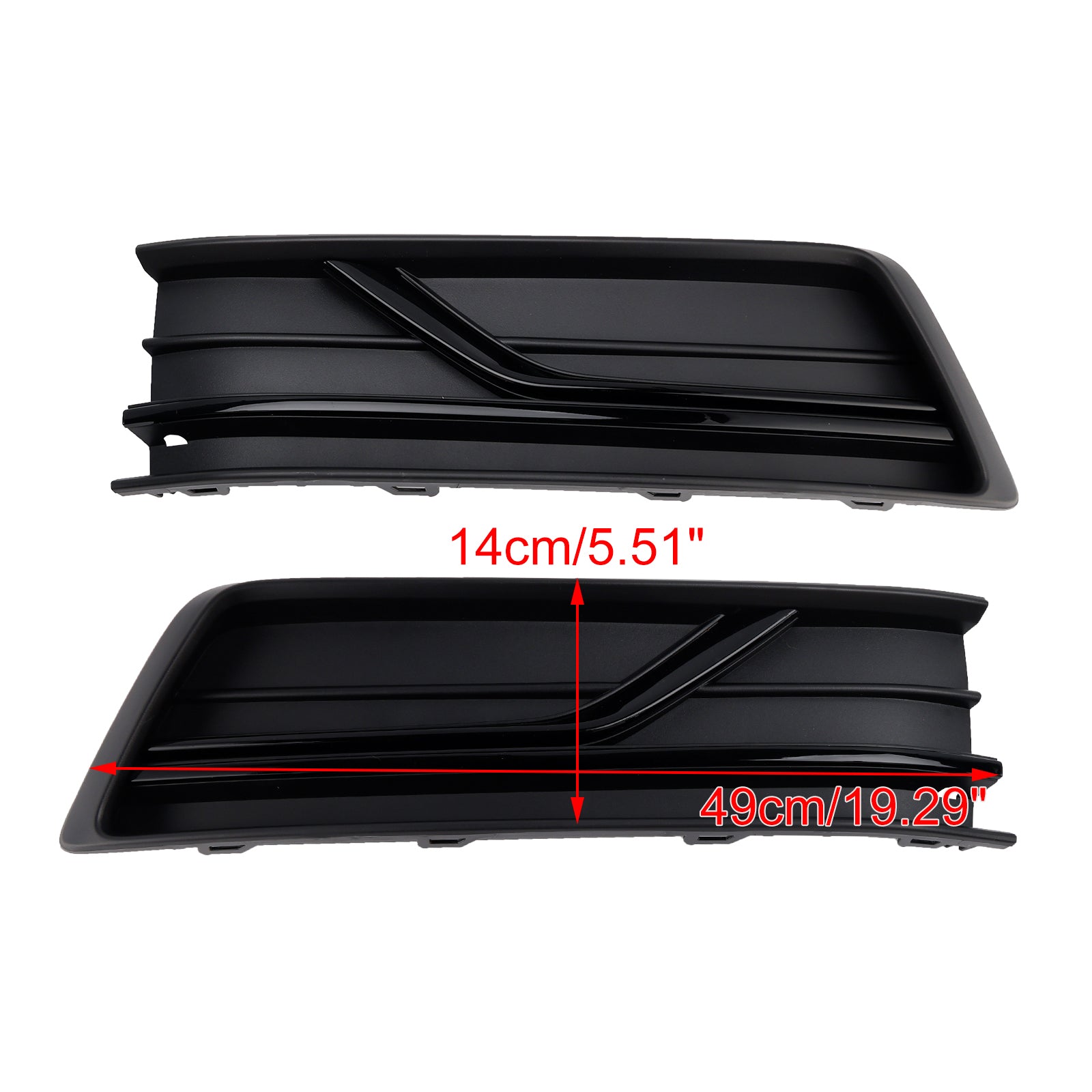 Front Left and Right Side Fog Light Cover Grille Fit VW Passat B8 2016-2018