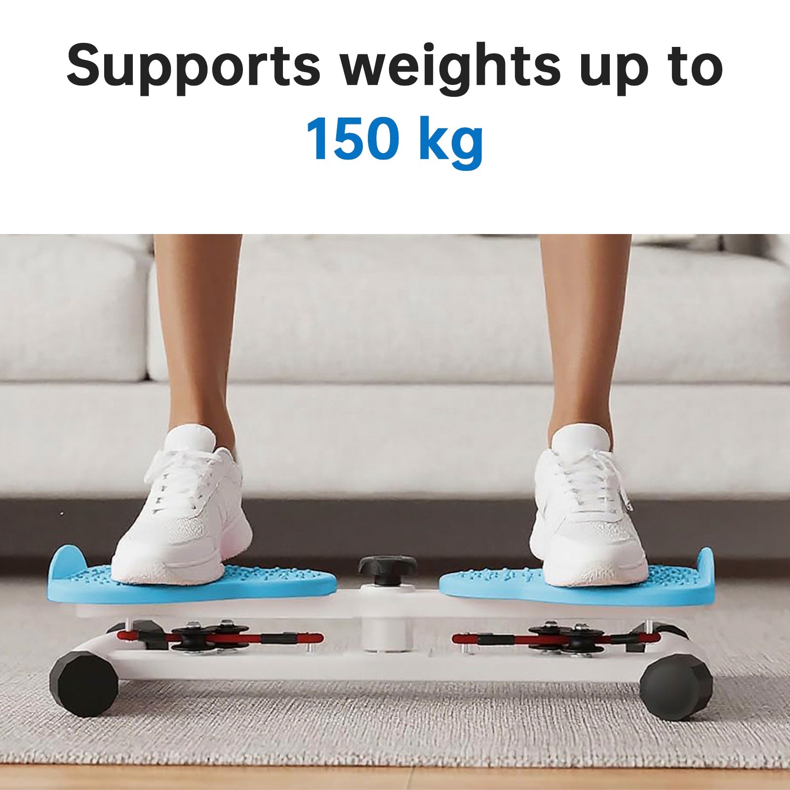 Waist Twisting Machine Fitness Tool Ab Twister Board 150kg Capacity & 20dB Ultra-Quiet Anti-Slip Home Gym Workout Equipment for Women Belly Fat Pink/Blue